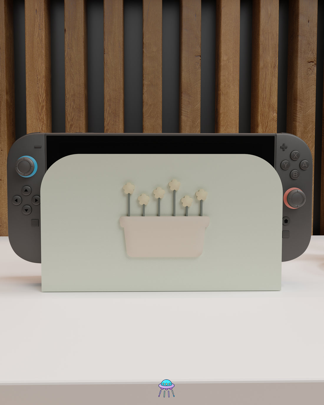 Botanical Basket Dock Cover for Nintendo Switch 2 – Original Faceplate Design