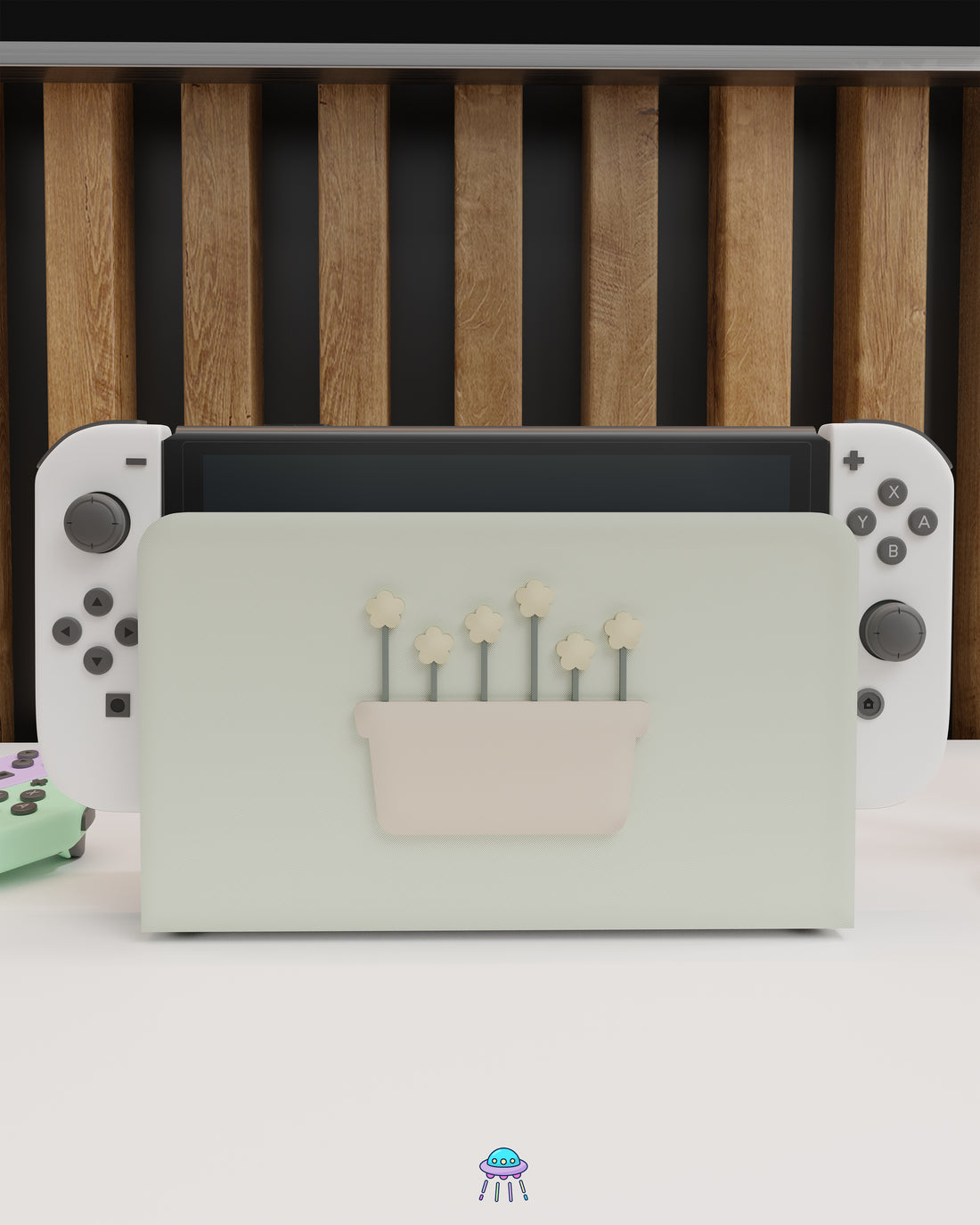 Botanical Basket Dock Cover for Nintendo Switch – Original Faceplate Design