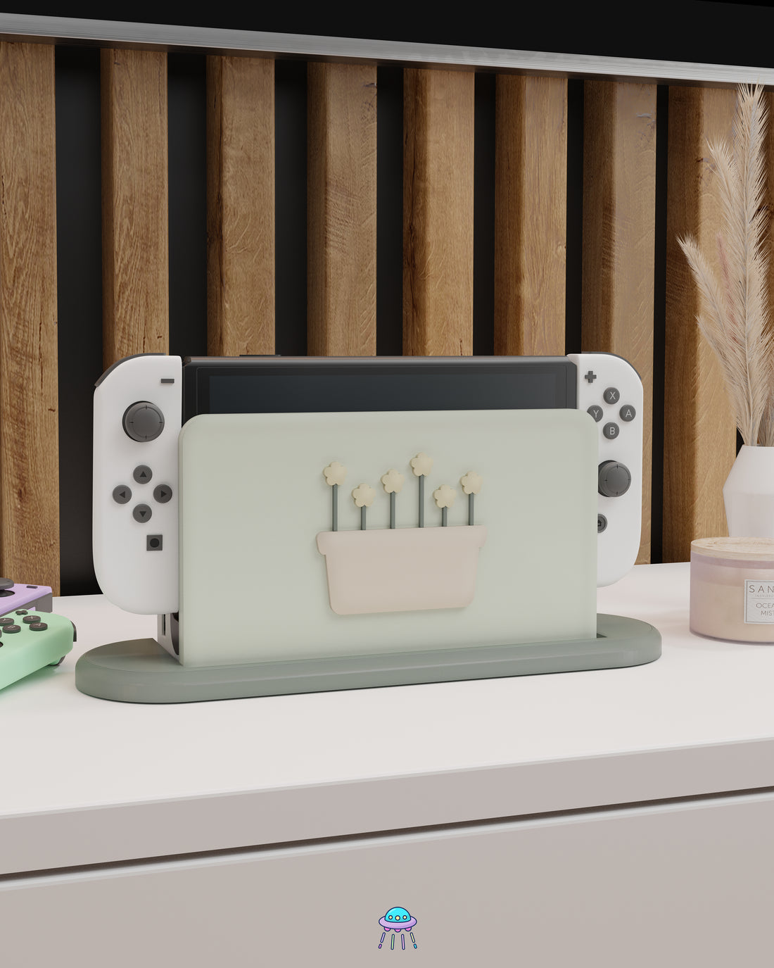 Botanical Basket Dock Cover for Nintendo Switch – Original Faceplate Design