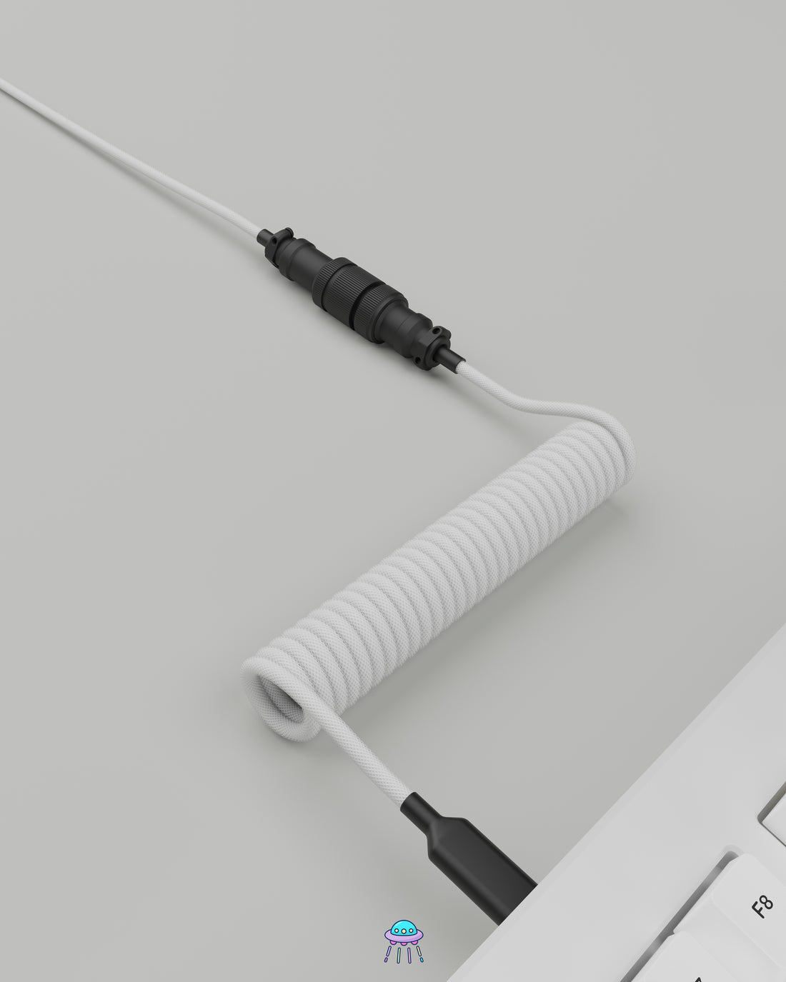 Black on White Keyboard Cable