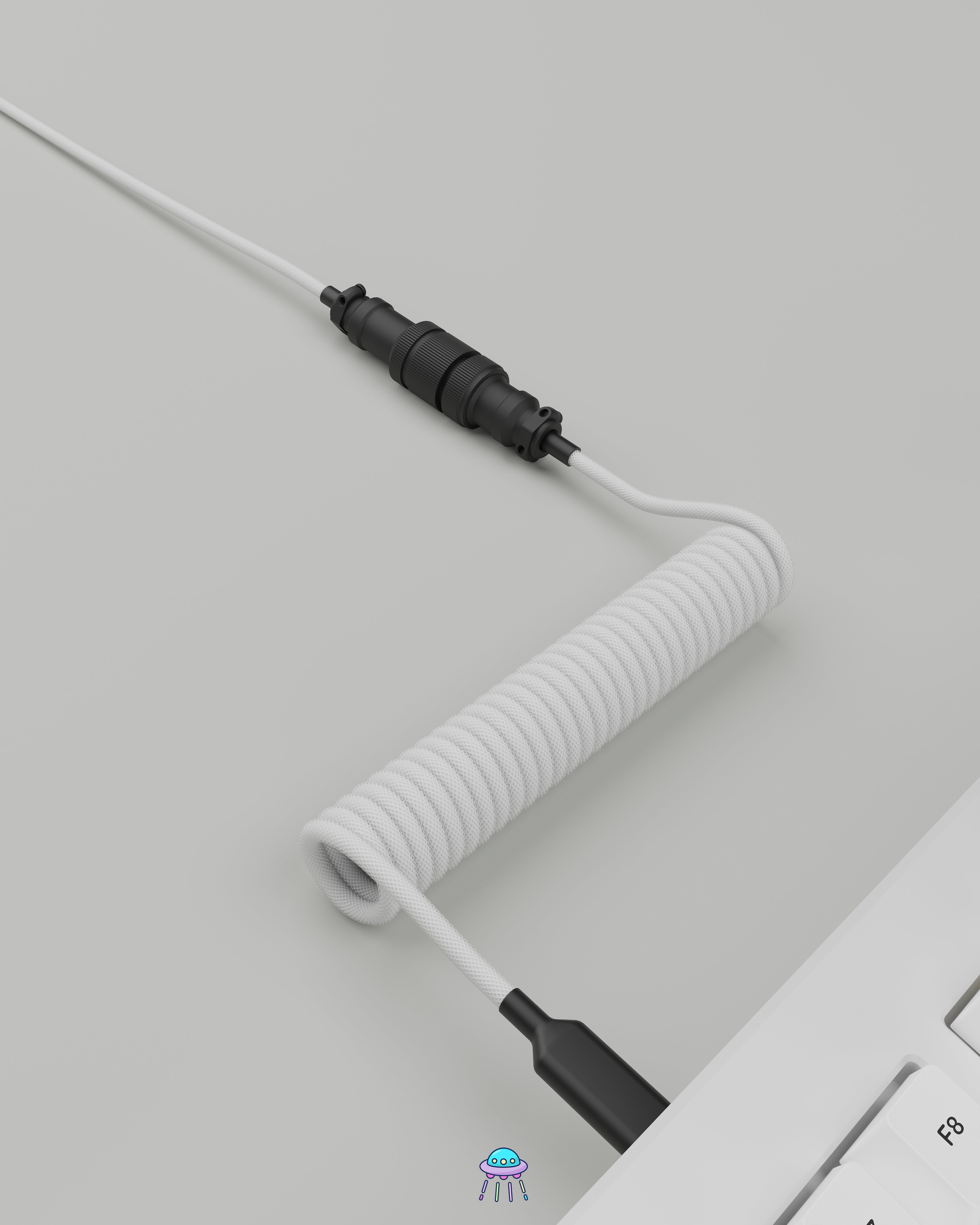 Black on White Keyboard Cable