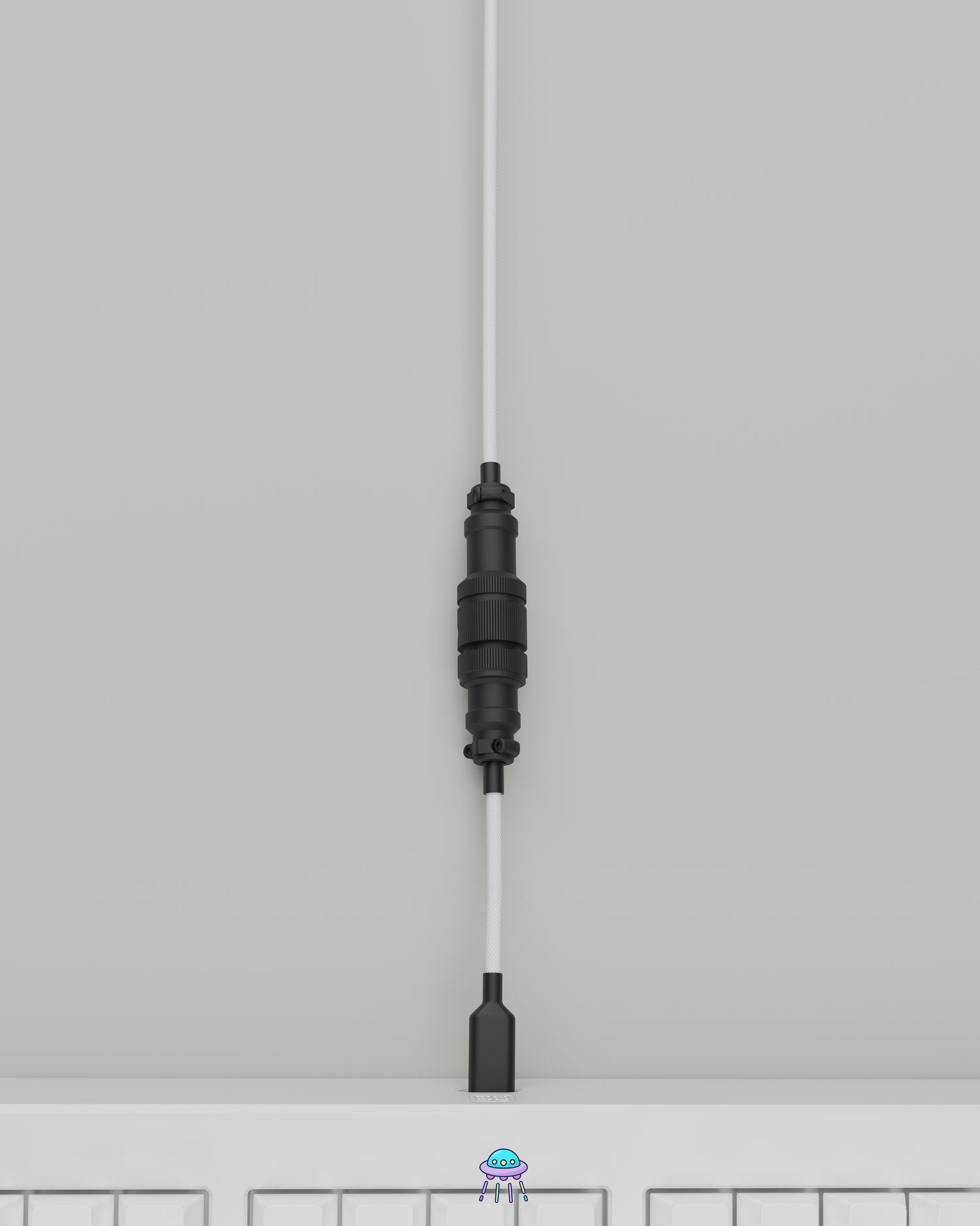 Black on White Keyboard Cable