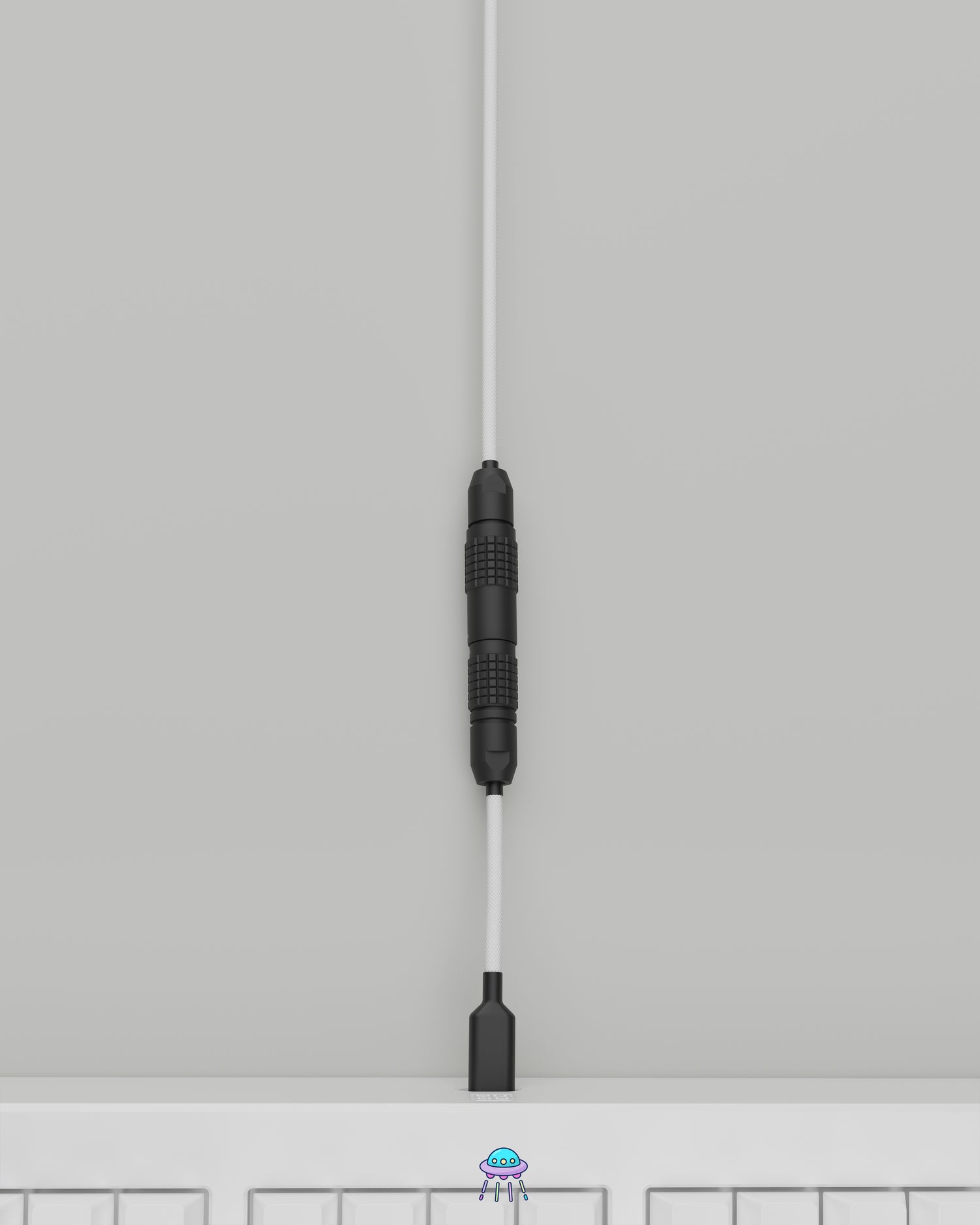 Black on White Keyboard Cable