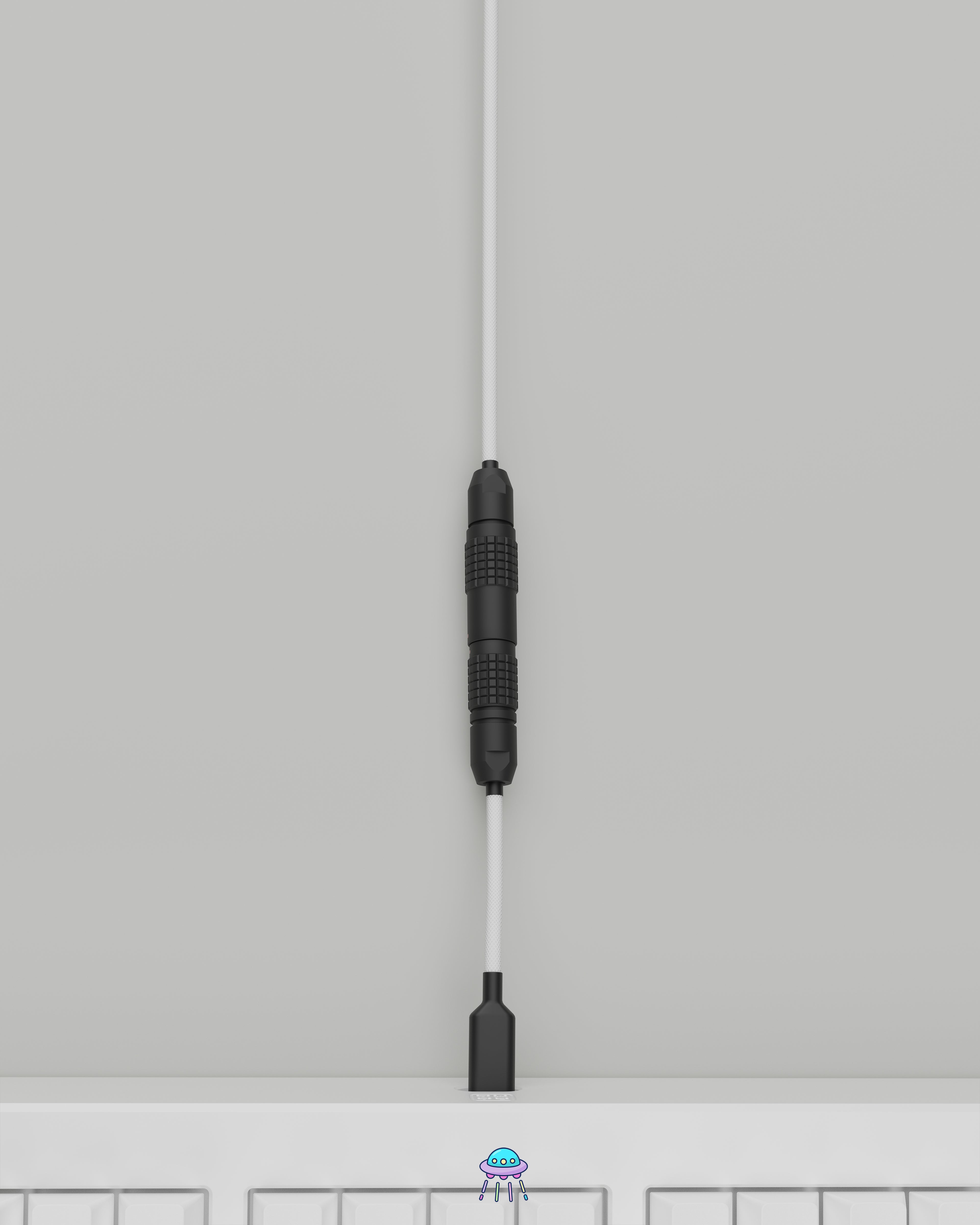 Black on White Keyboard Cable