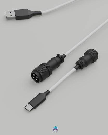 Black on White Keyboard Cable