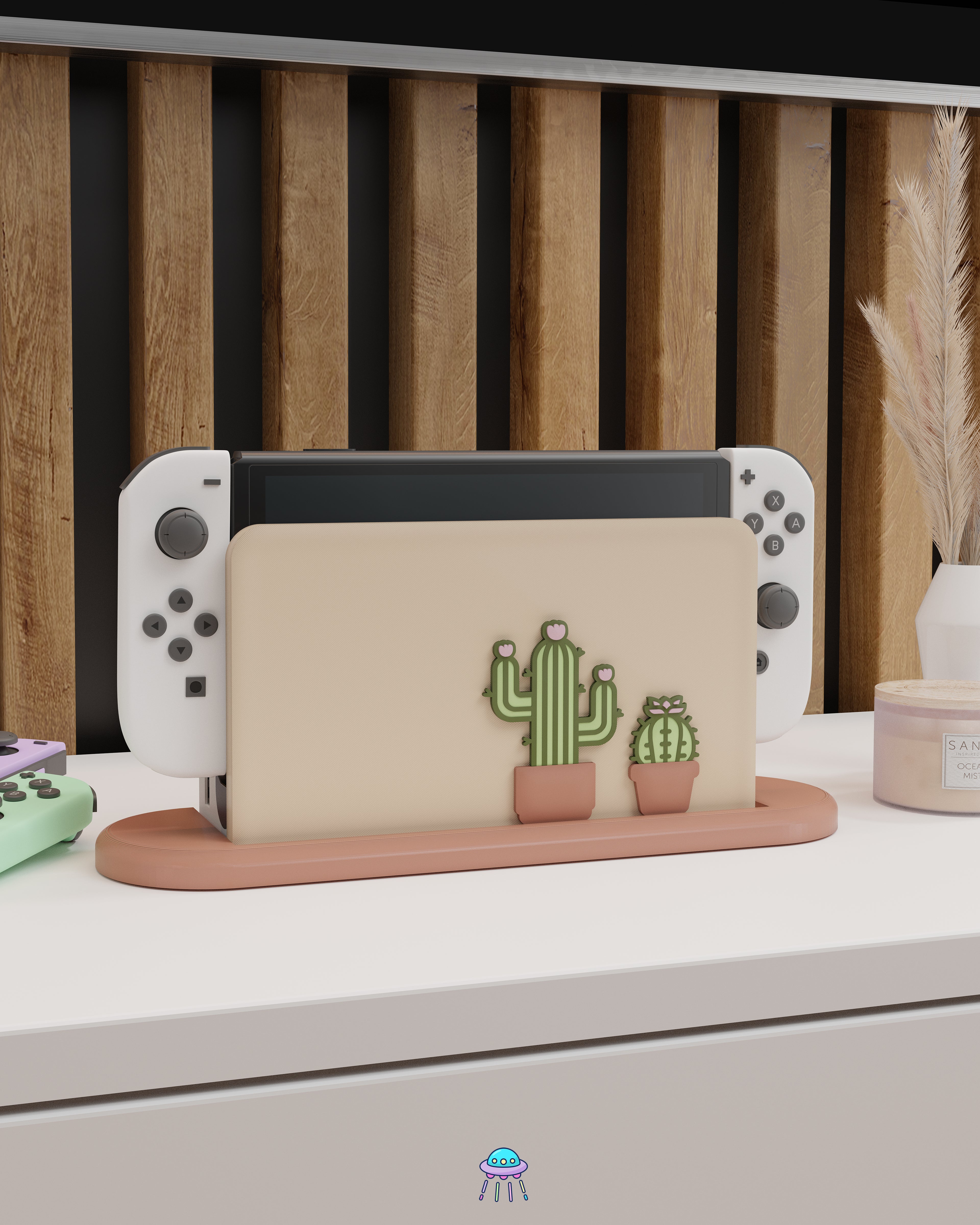 Cactus Dock Cover for Nintendo Switch – Original Faceplate Design