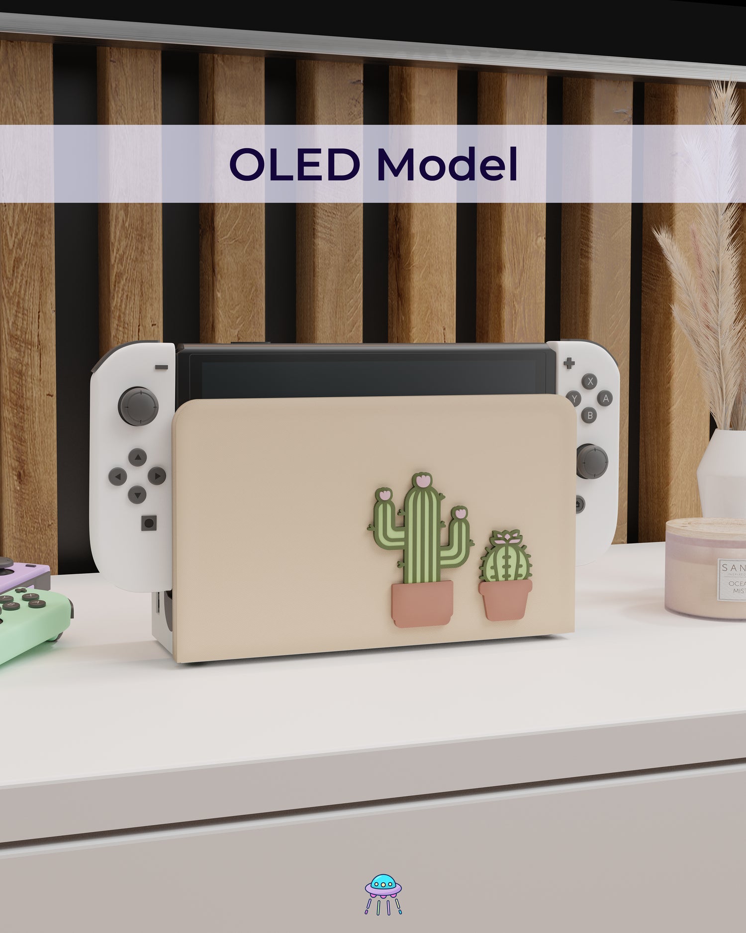 Cactus Dock Cover for Nintendo Switch – Original Faceplate Design