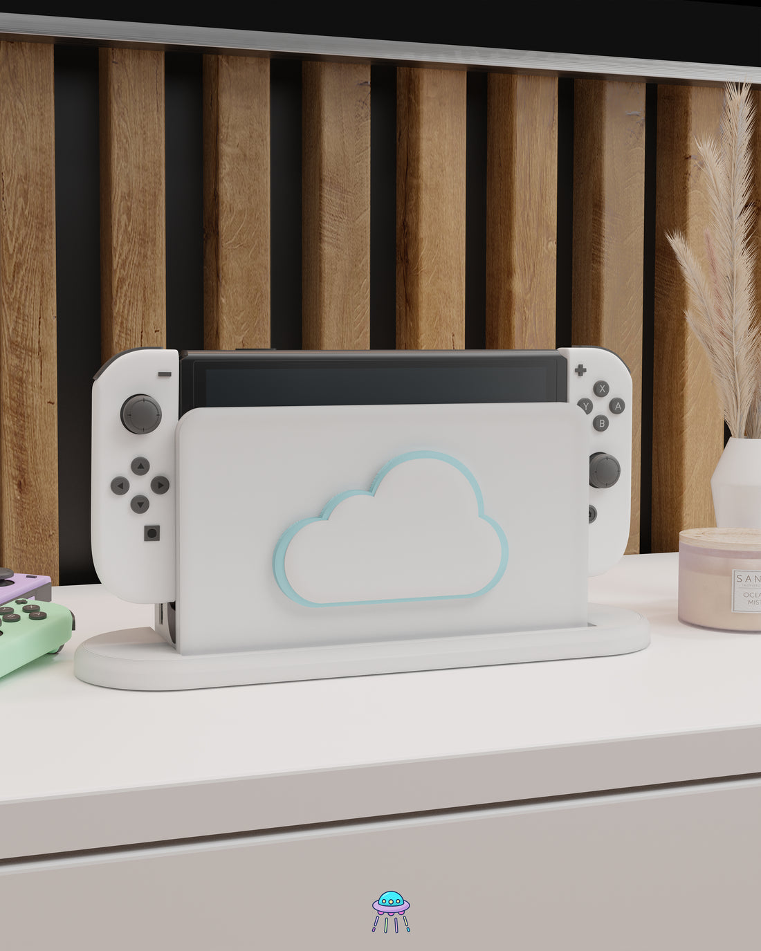 Cloud Dock Cover for Nintendo Switch – Original Faceplate Design