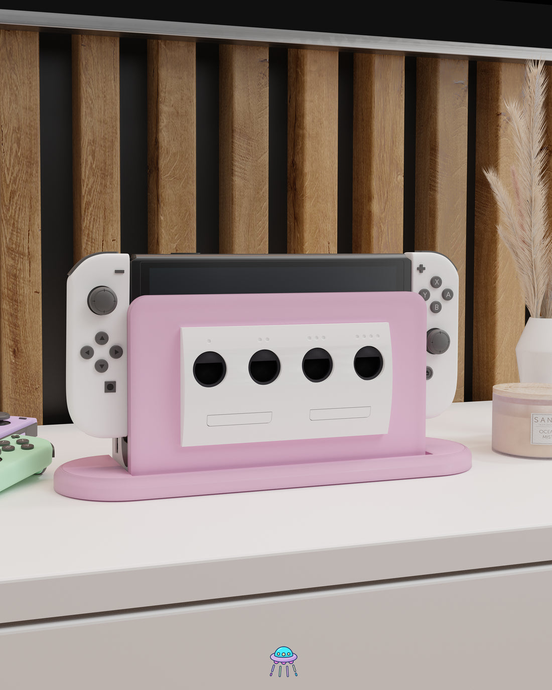 Girly Cube Dock Cover for Nintendo Switch – Original Faceplate Design
