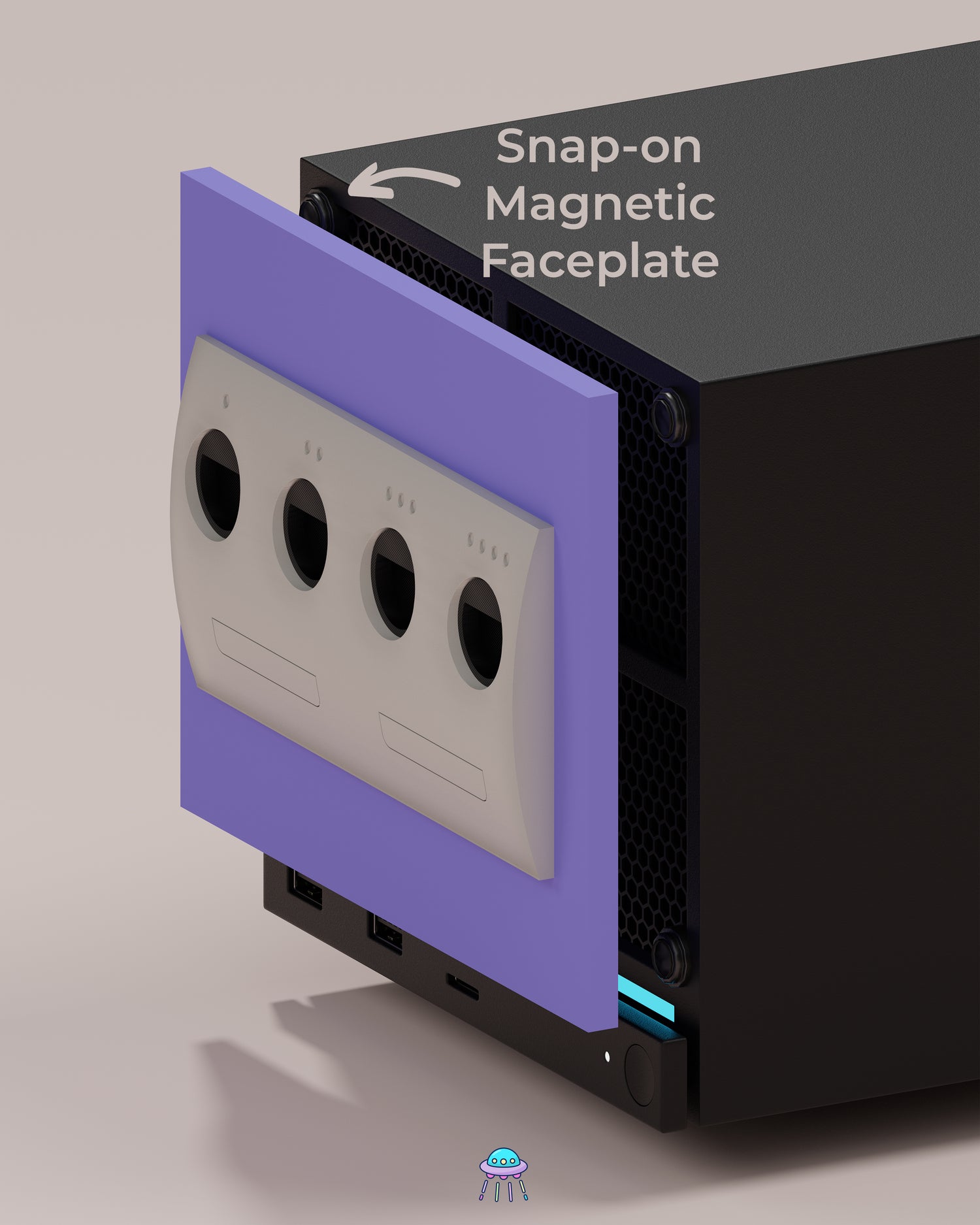 Cubey Valve Steam Machine Faceplate / Face Cover - In Stock