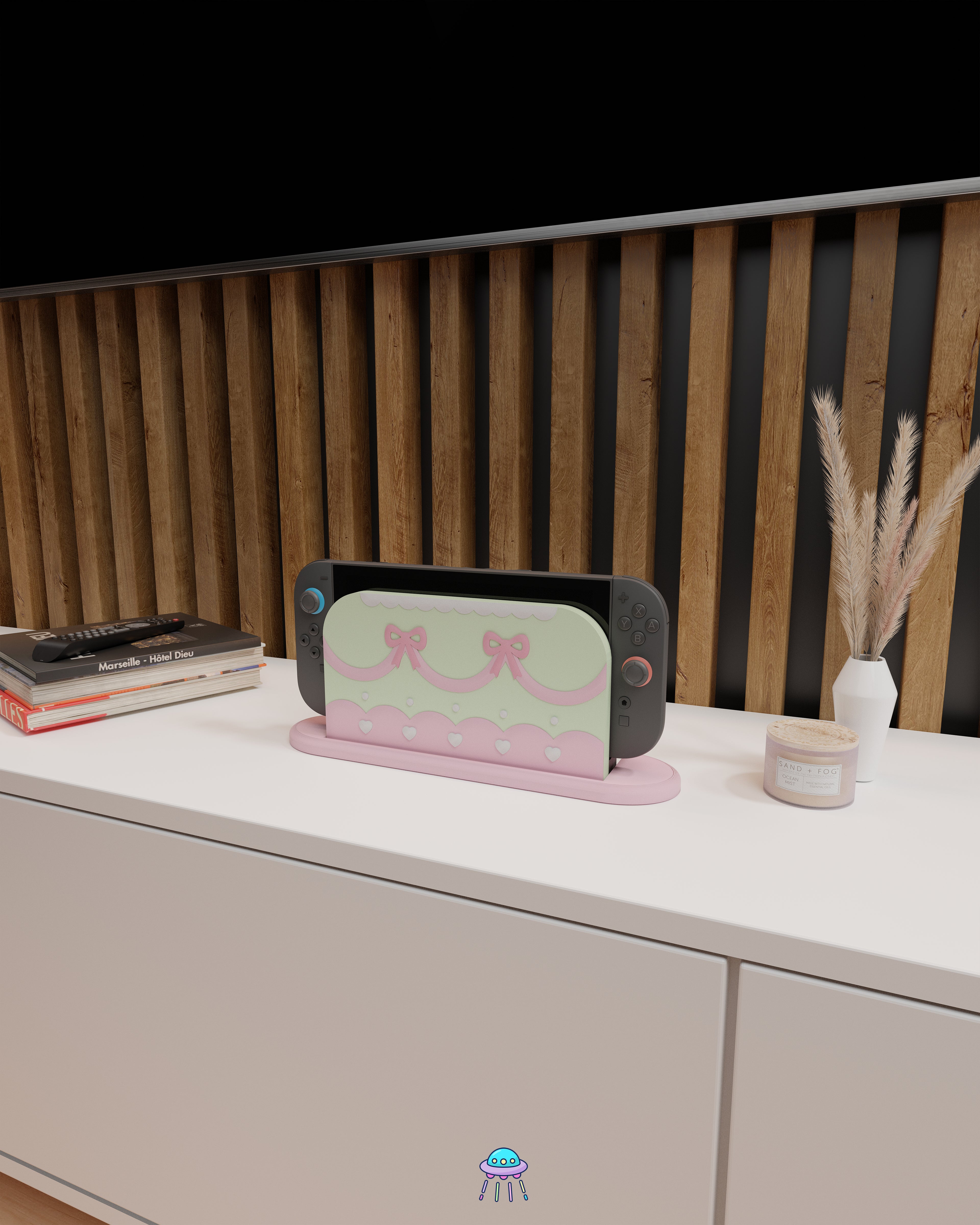 Cute Cake Dock Cover for Nintendo Switch 2 – Original Faceplate Design