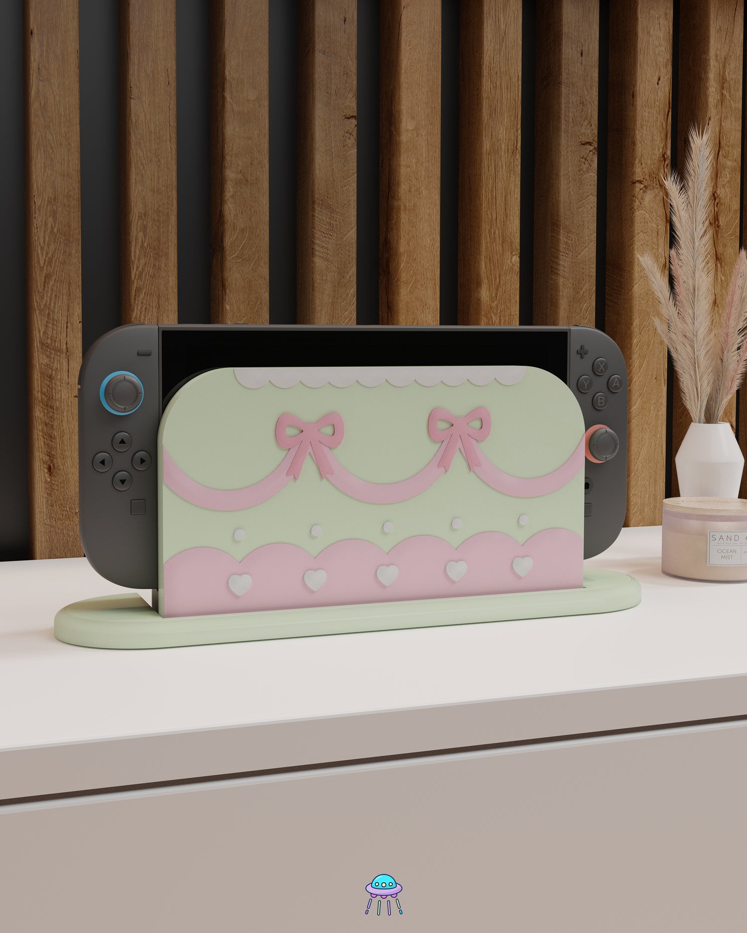 Cute Cake Dock Cover for Nintendo Switch 2 – Original Faceplate Design