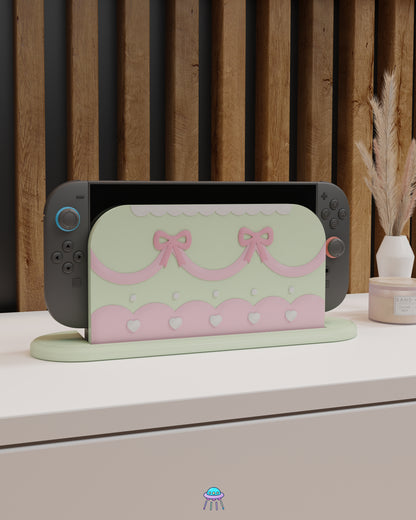 Cute Cake Dock Cover for Nintendo Switch 2 – Original Faceplate Design