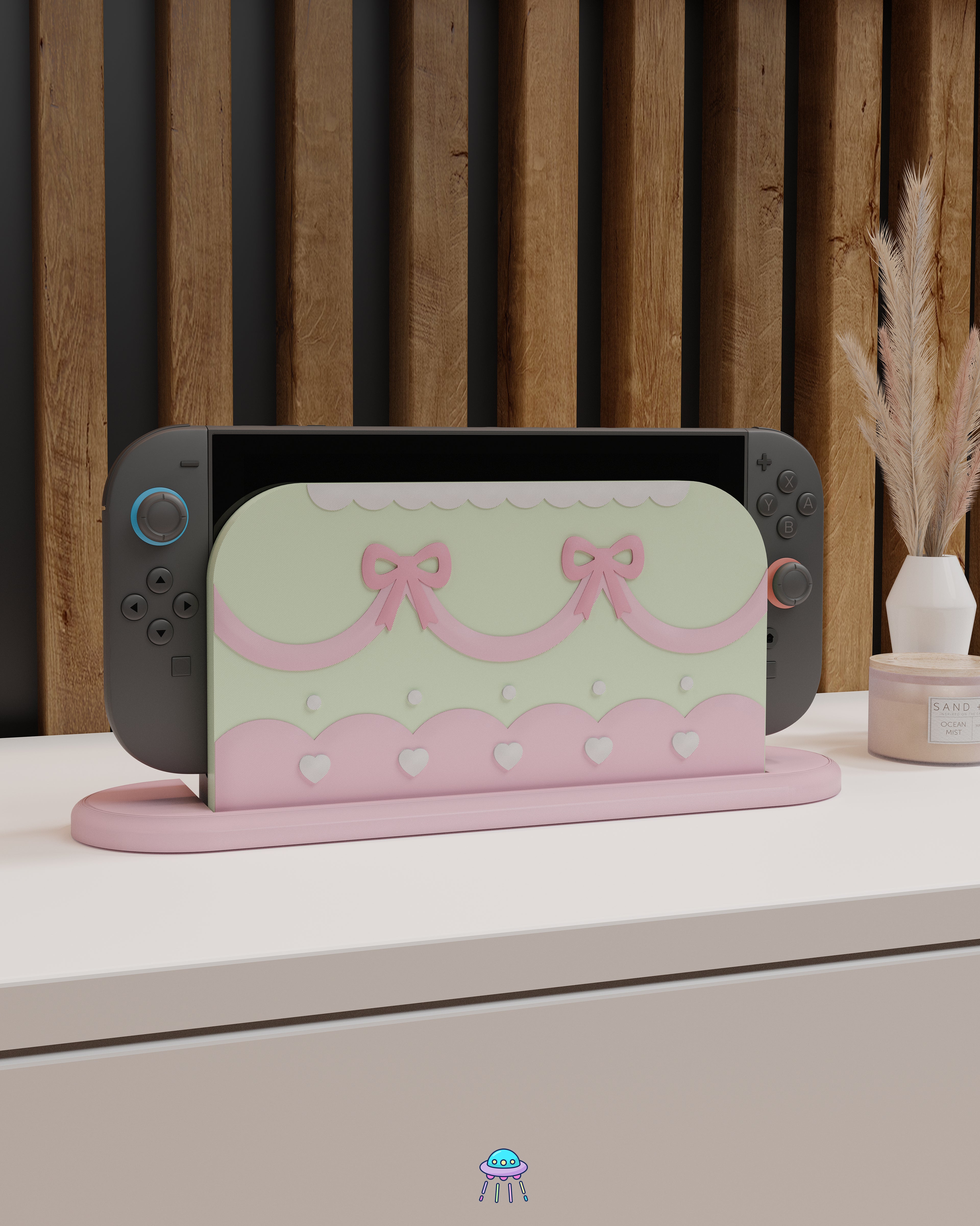 Cute Cake Dock Cover for Nintendo Switch 2 – Original Faceplate Design