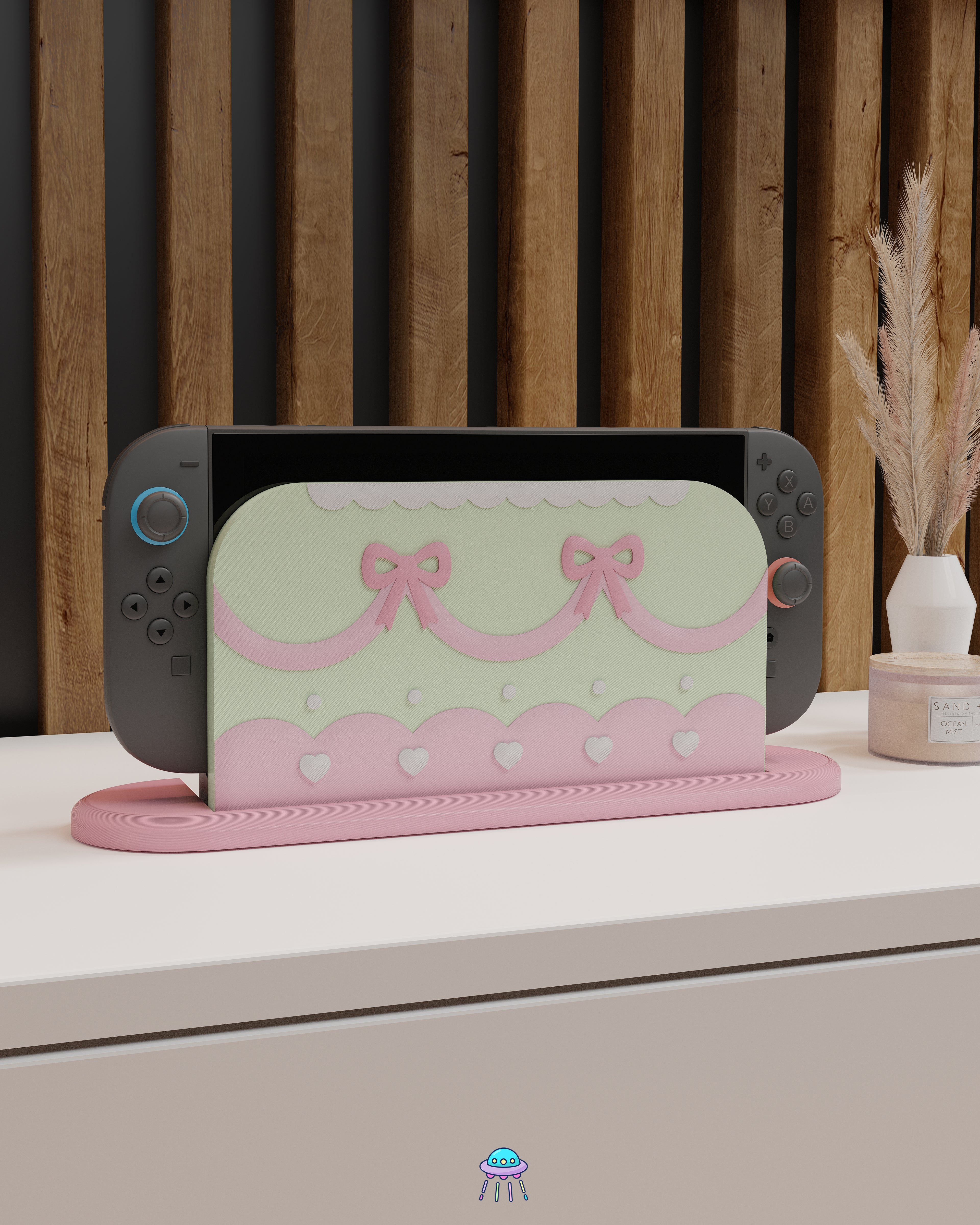 Cute Cake Dock Cover for Nintendo Switch 2 – Original Faceplate Design