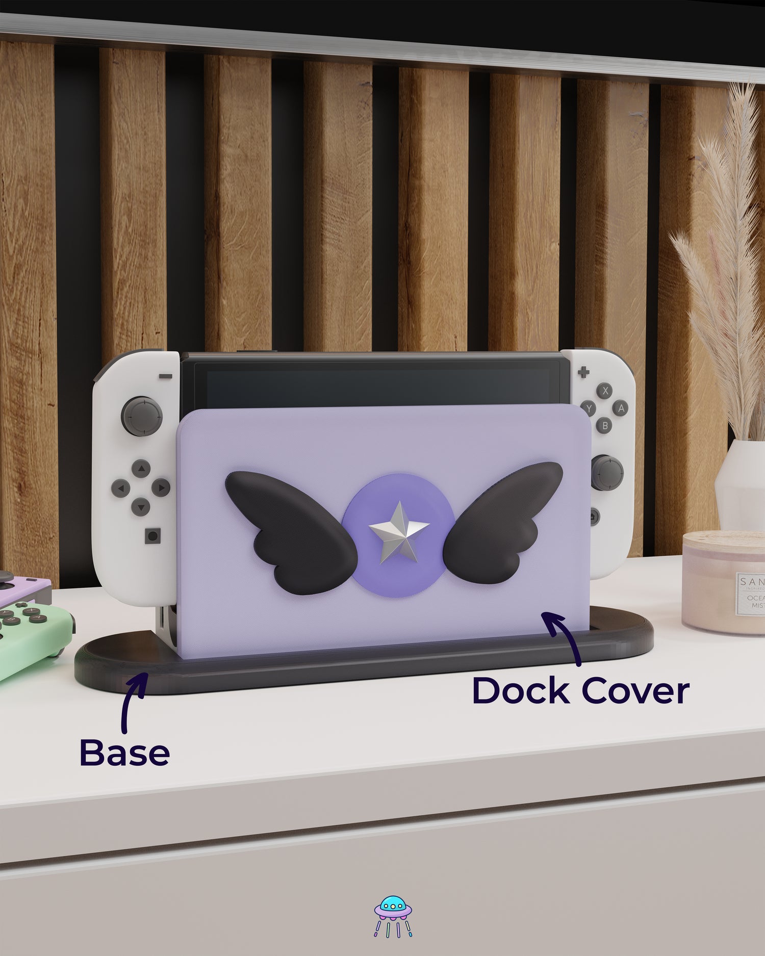 Dark Magic Dock Cover for Nintendo Switch – Original Faceplate Design