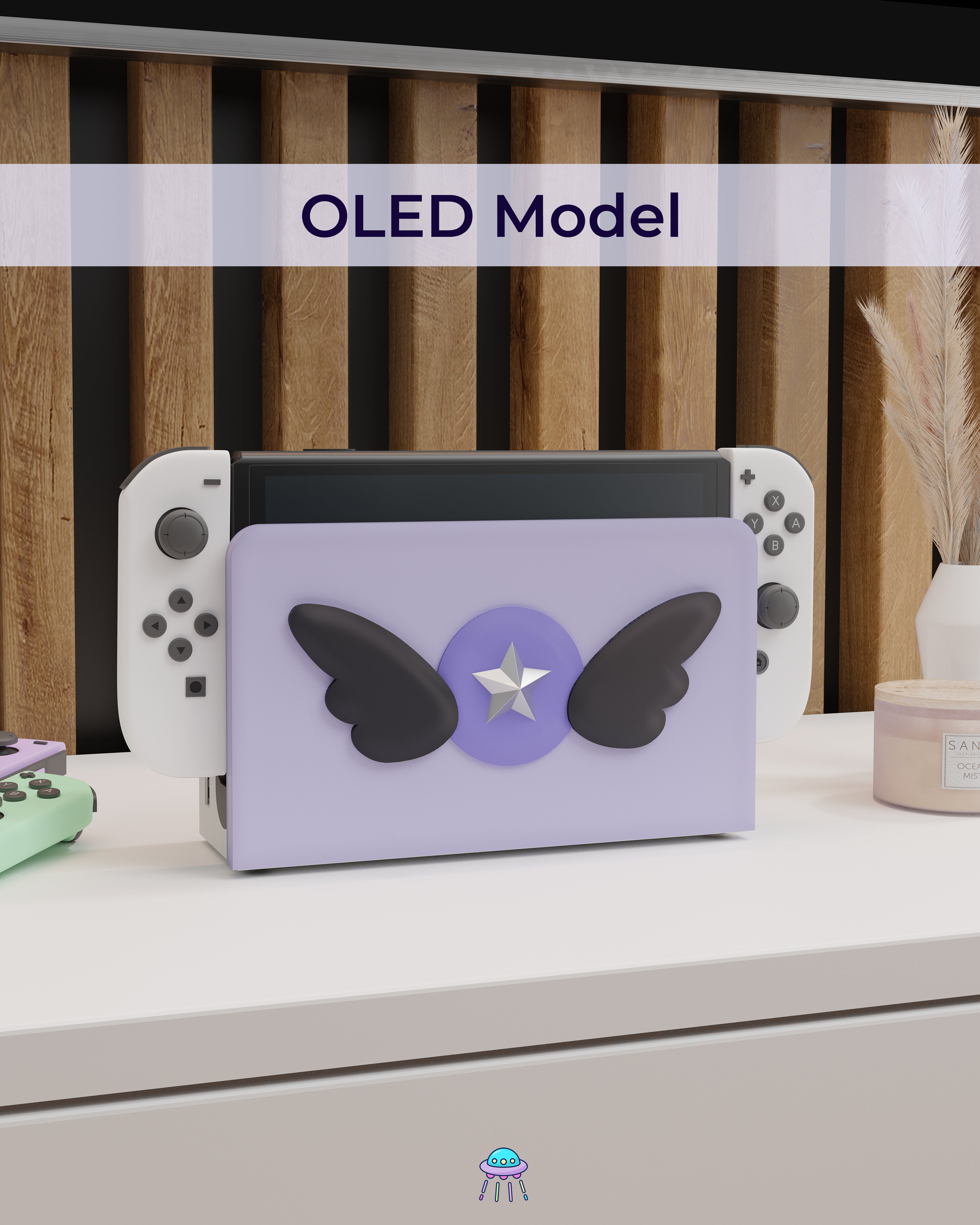Dark Magic Dock Cover for Nintendo Switch – Original Faceplate Design