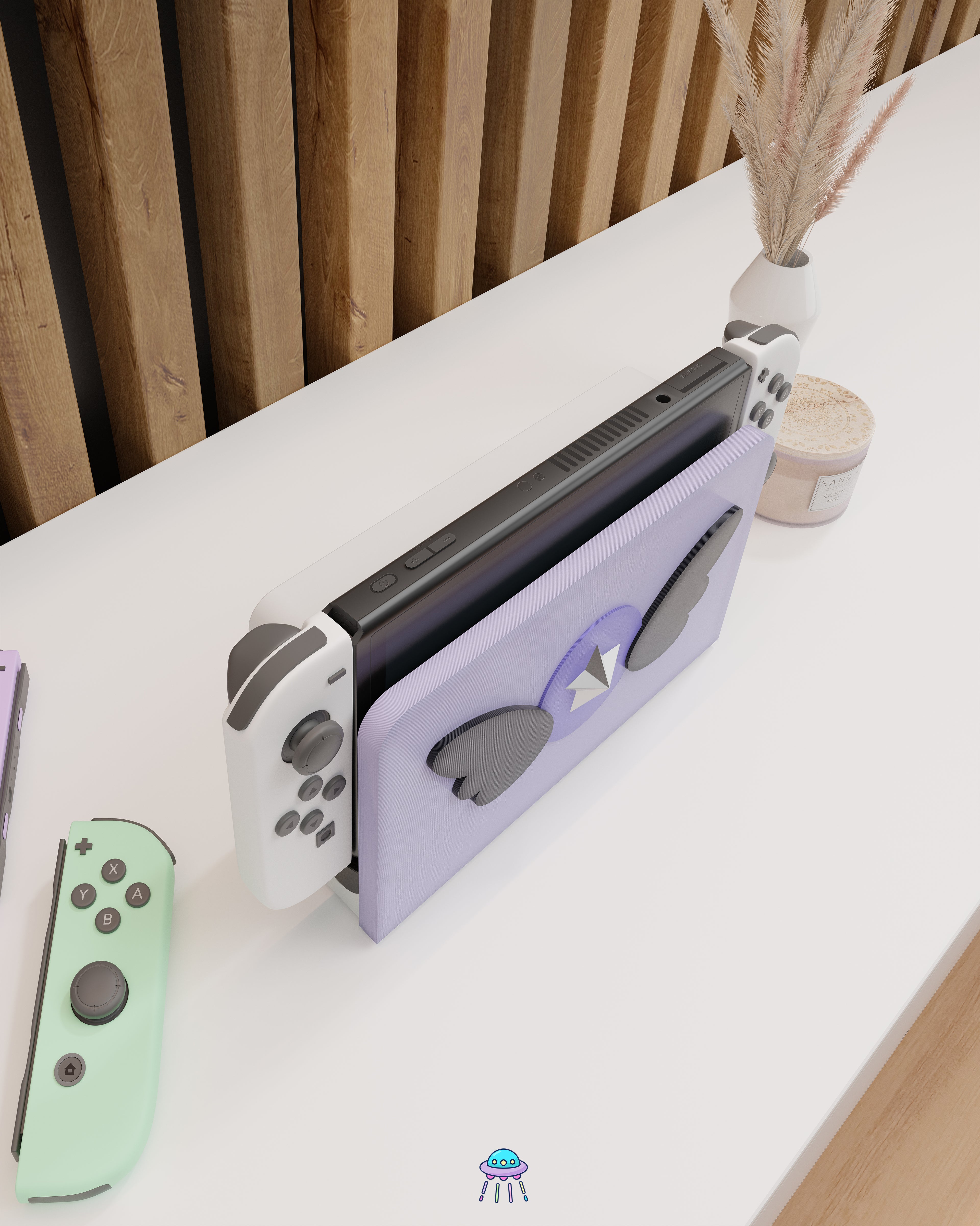 Dark Magic Dock Cover for Nintendo Switch – Original Faceplate Design