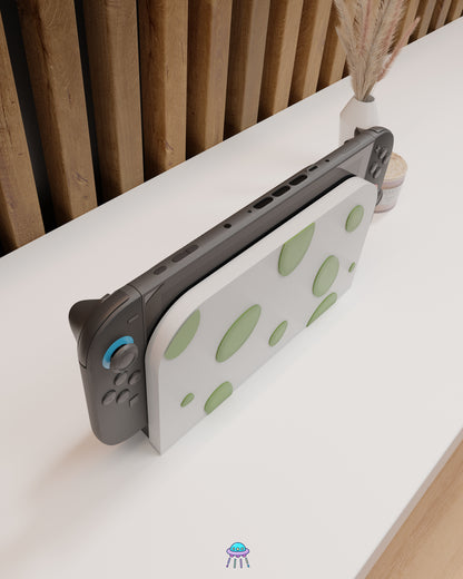 Green Dino Egg Dock Cover for Nintendo Switch 2 – Original Faceplate Design