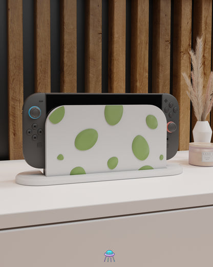 Green Dino Egg Dock Cover for Nintendo Switch 2 – Original Faceplate Design