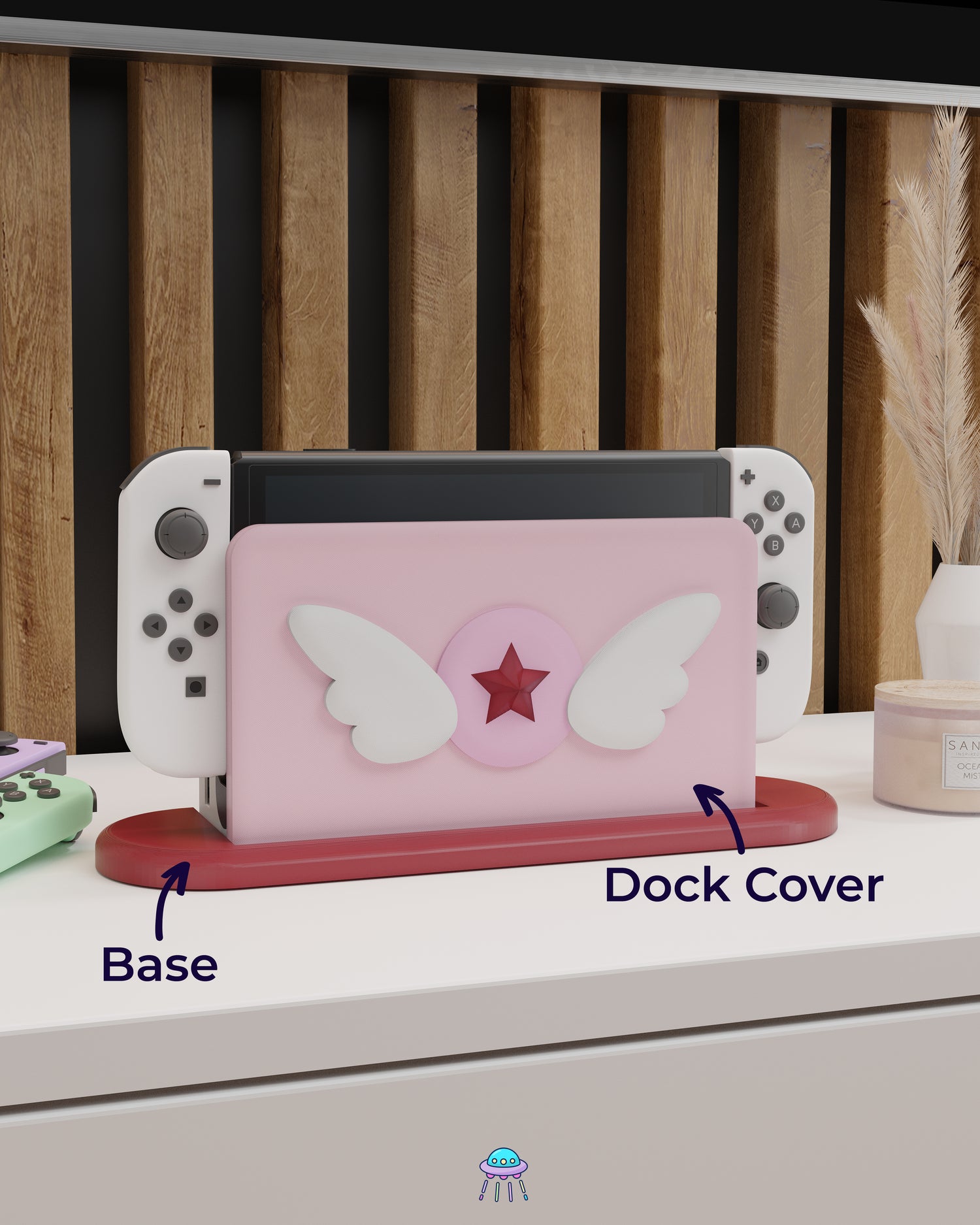 Doki Girl Cover for Nintendo Switch – Original Faceplate Design