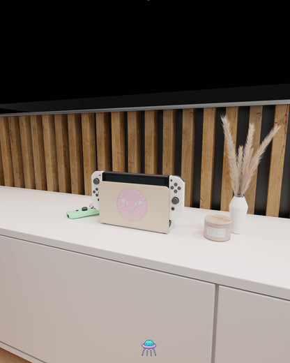 Floral Patch Dock Cover for Nintendo Switch – Original Faceplate Design