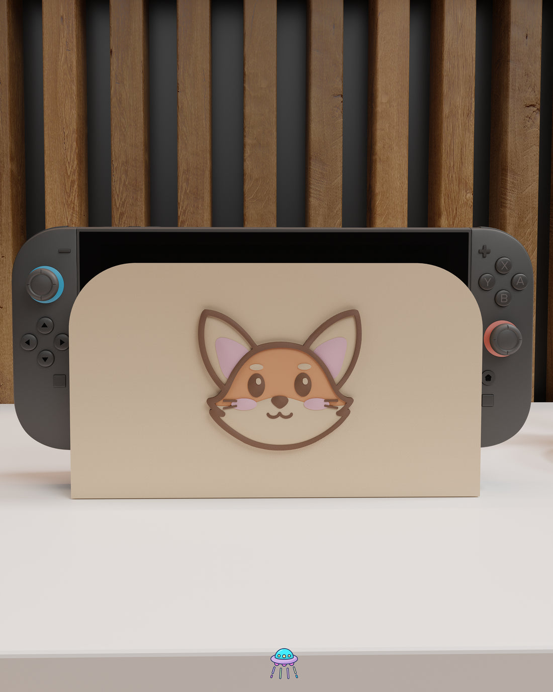 Cute Fox Dock Cover for Nintendo Switch 2 – Original Faceplate Design