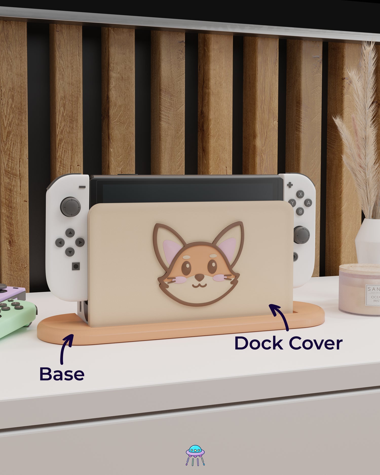 Fox Dock Cover for Nintendo Switch – Original Faceplate Design