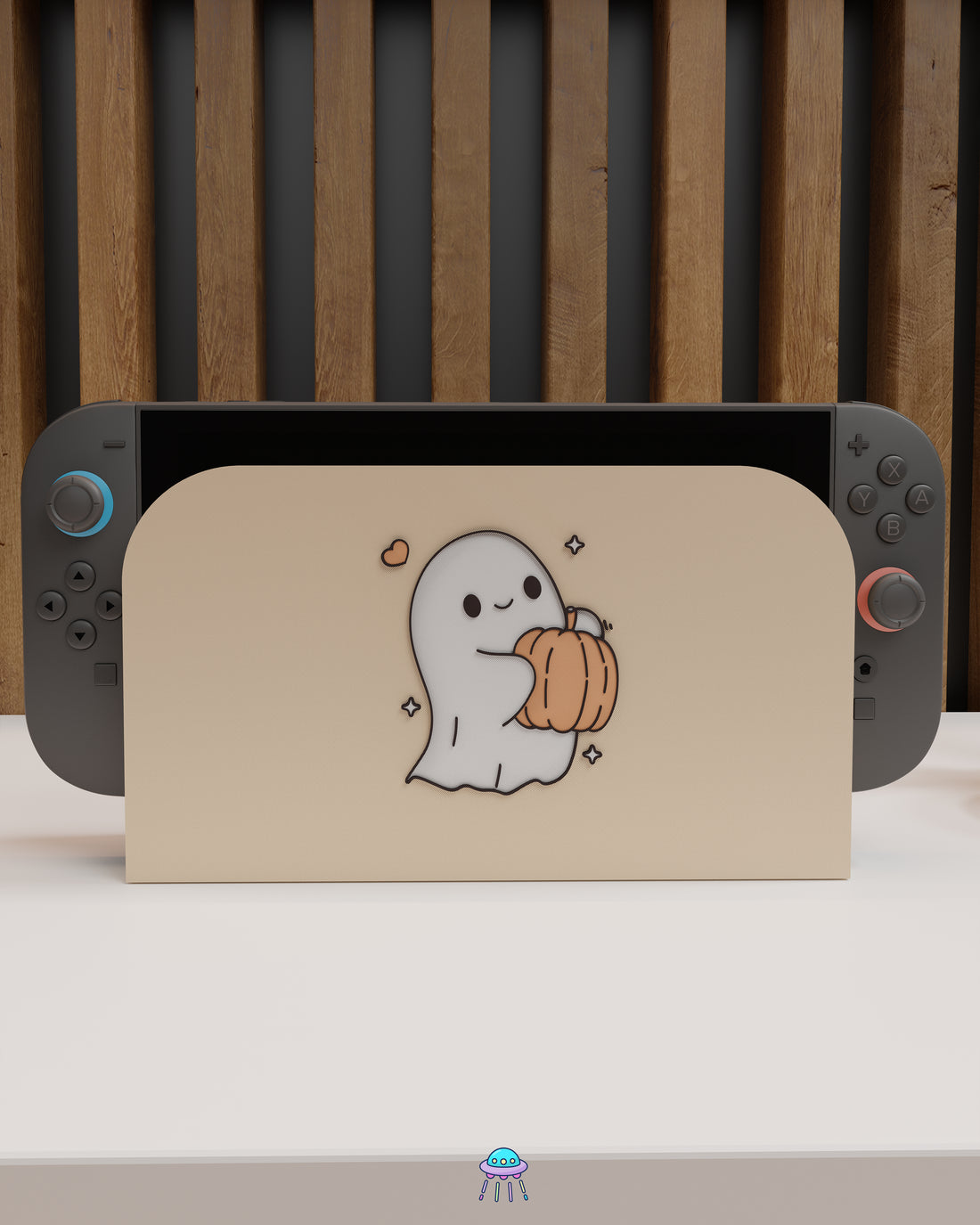 Pumpkin Boo Dock Cover for Nintendo Switch 2 – Original Faceplate Design