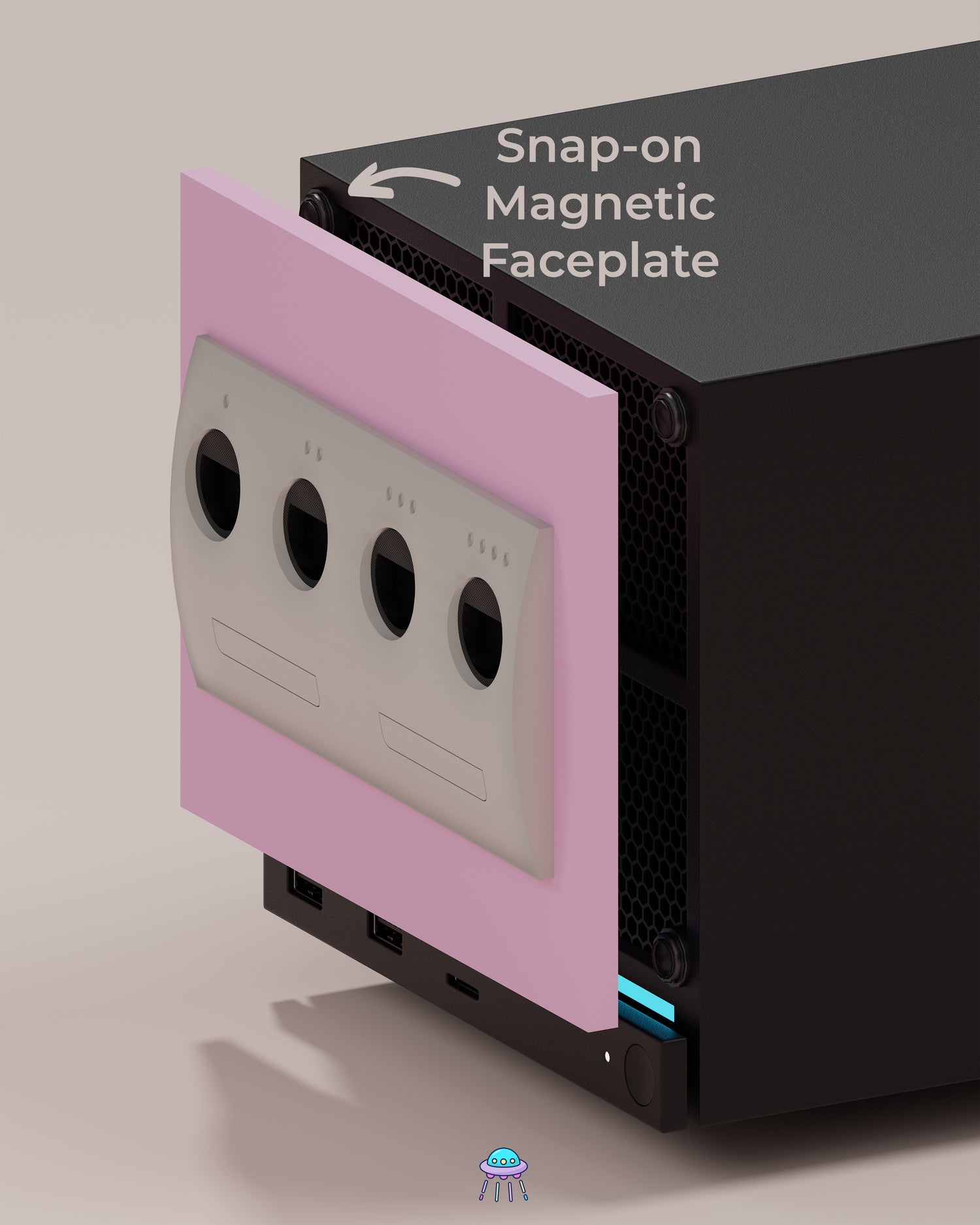 Girly Cube Valve Steam Machine Faceplate / Face Cover - In Stock