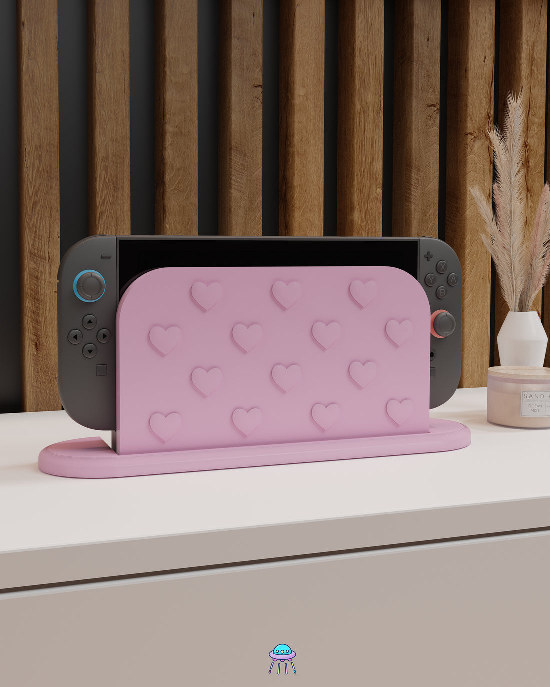 Hearts Dock Cover for Nintendo Switch 2 – Original Faceplate Design