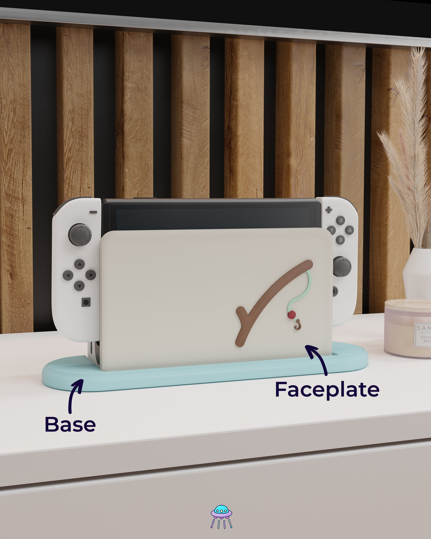 Gone Fishing Cover for Nintendo Switch – Original Faceplate Design