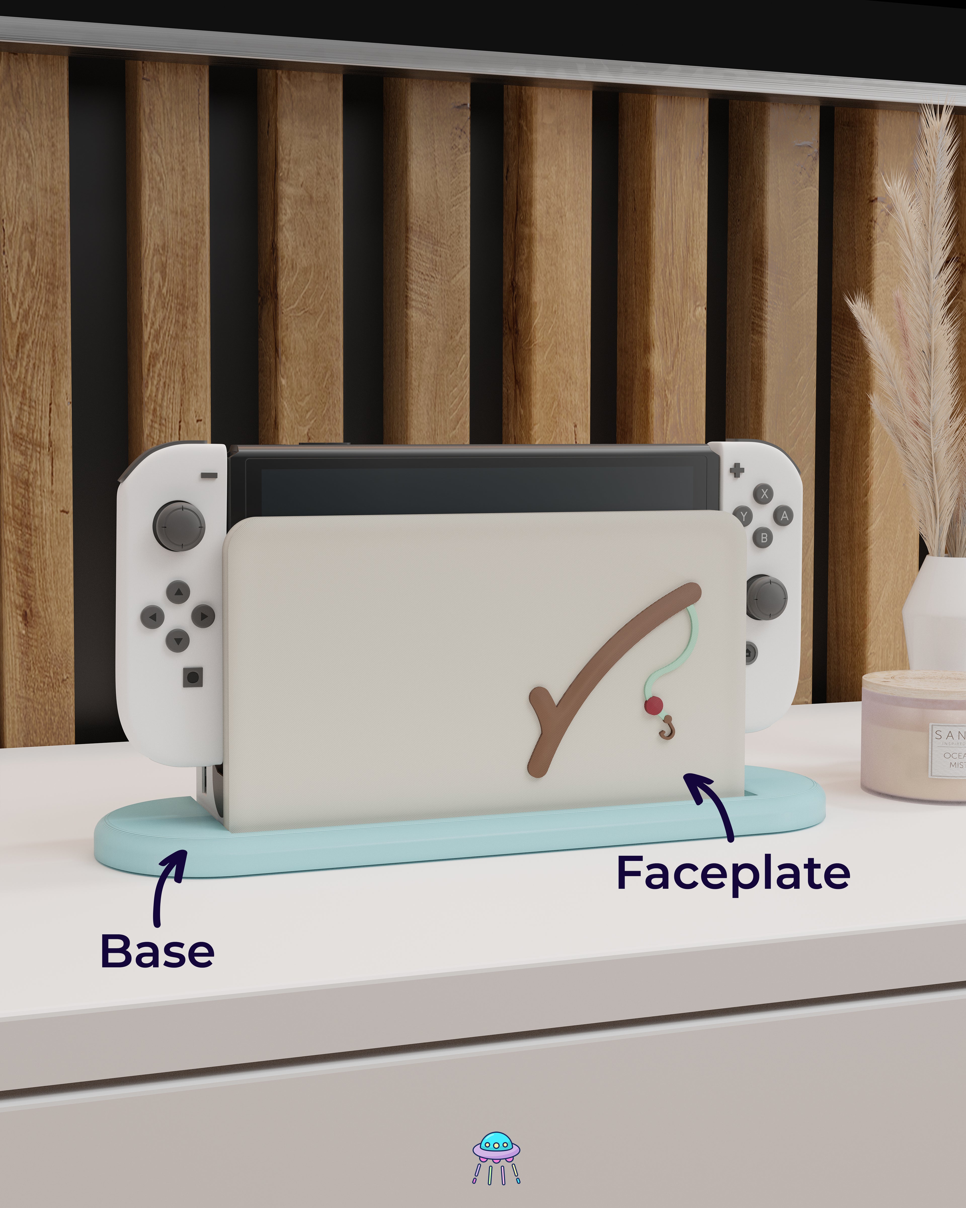 Gone Fishing Cover for Nintendo Switch – Original Faceplate Design