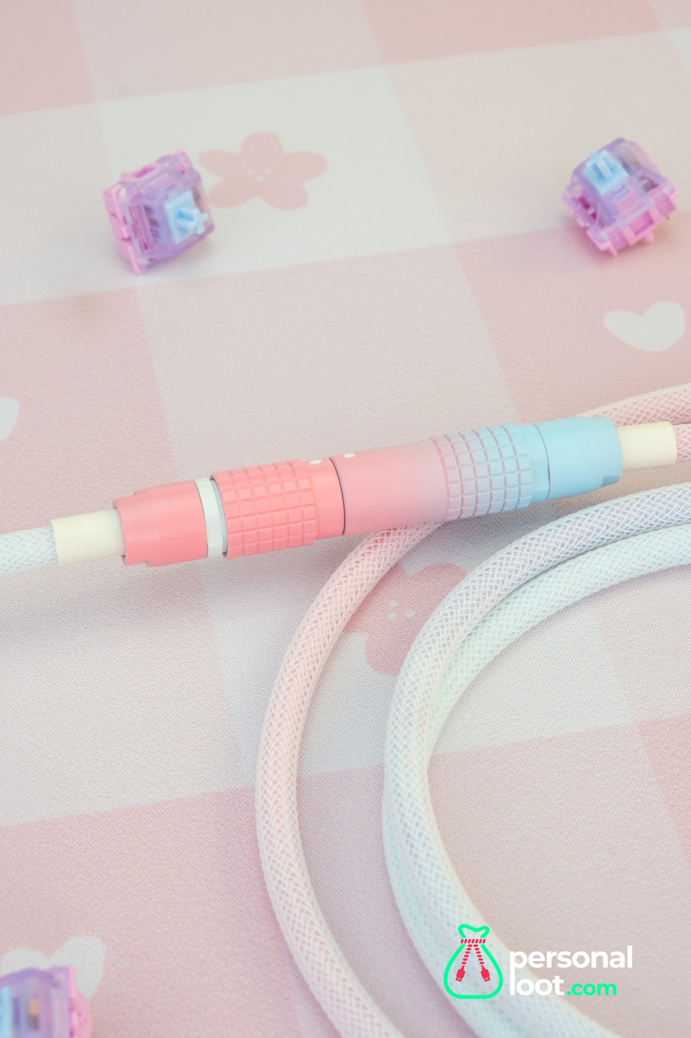 Custom Coiled Keyboard USB Cable KAWAII CABLE 