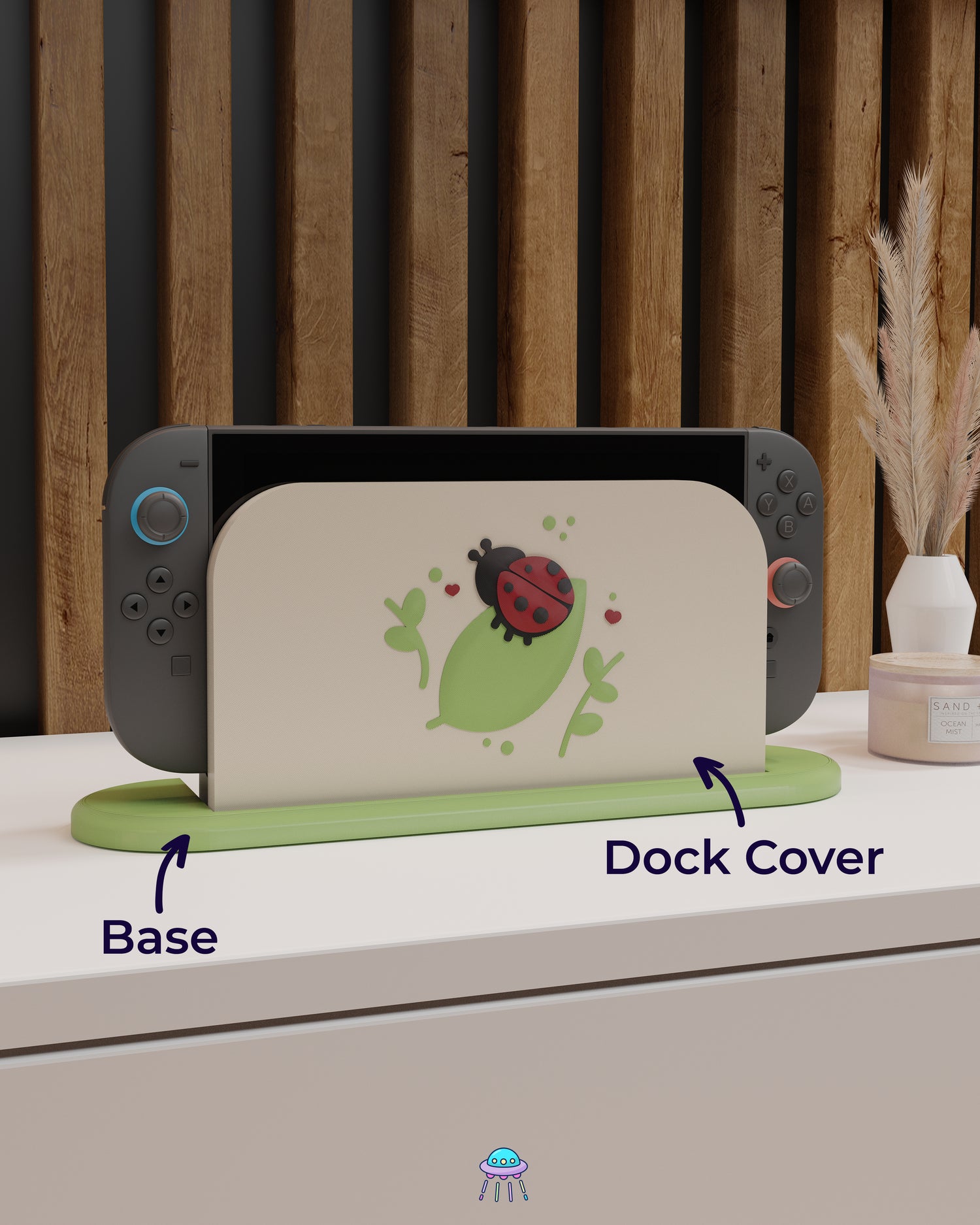 Ladybird Dock Cover for Nintendo Switch 2 – Original Faceplate Design