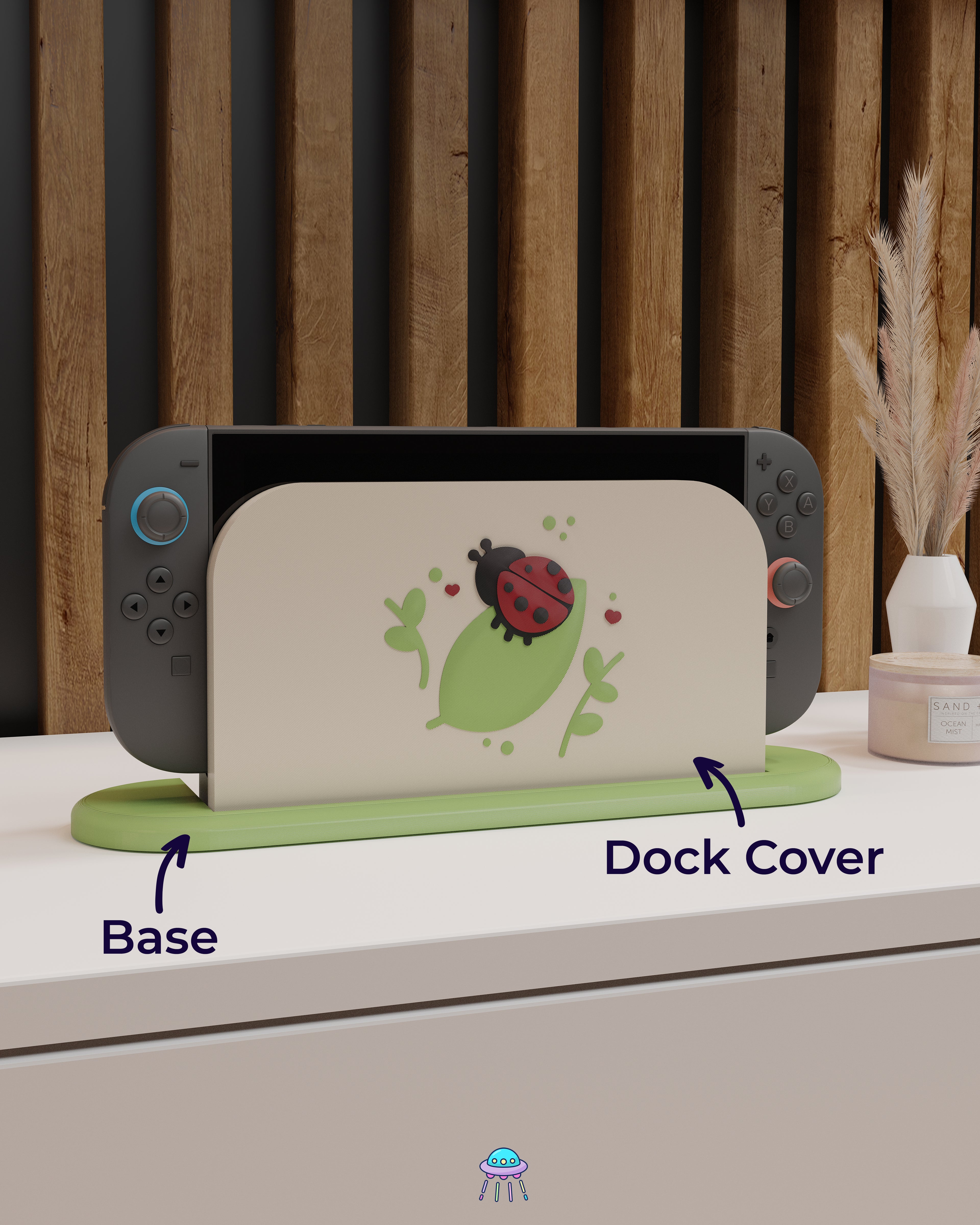 Ladybird Dock Cover for Nintendo Switch 2 – Original Faceplate Design