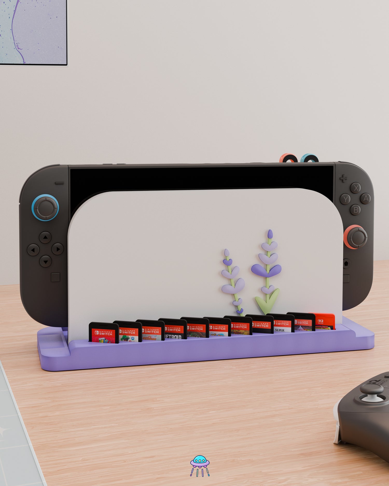 Lavender Dock Cover for Nintendo Switch 2 – Original Faceplate Design