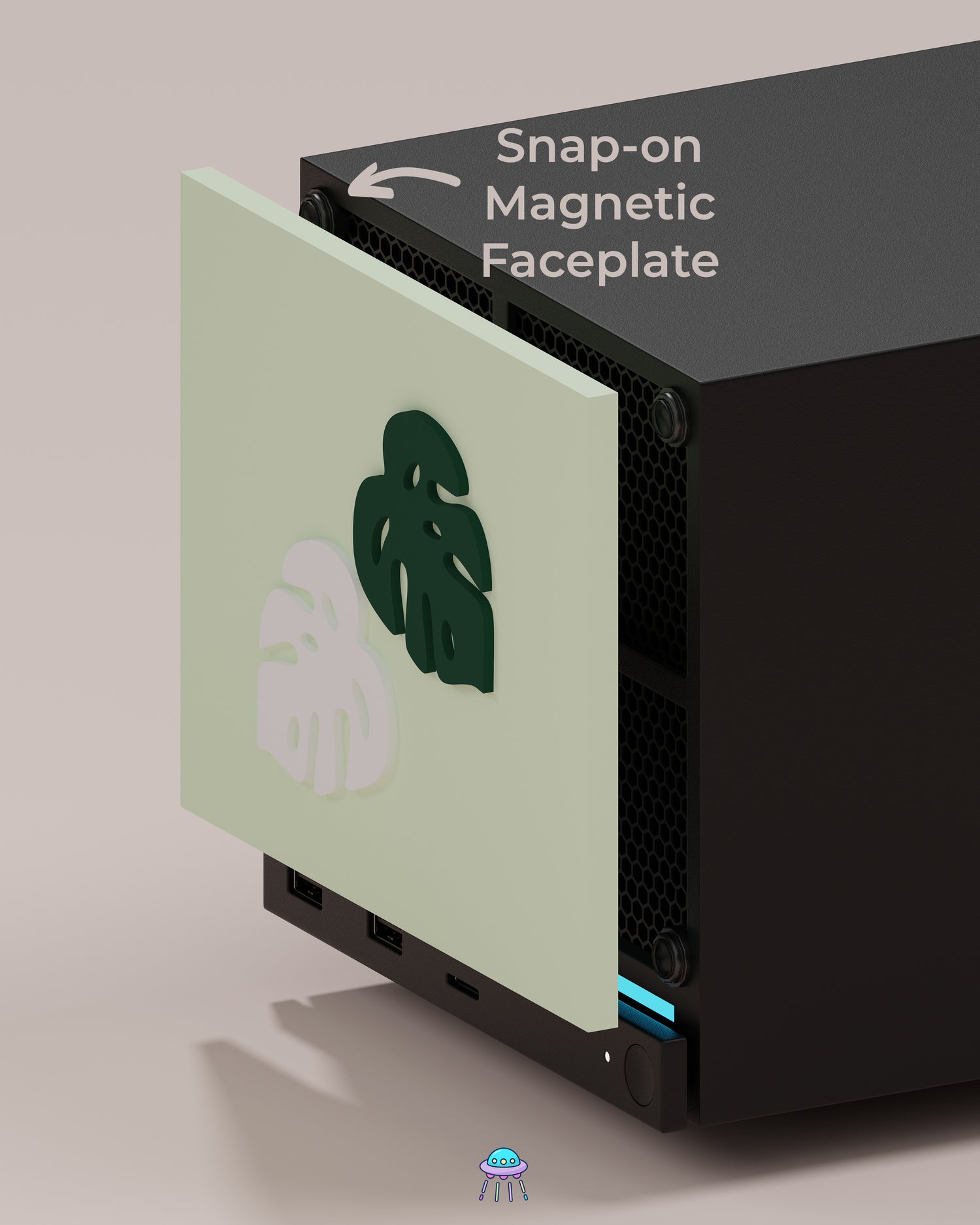 Leafy Valve Steam Machine Faceplate / Face Cover - In Stock
