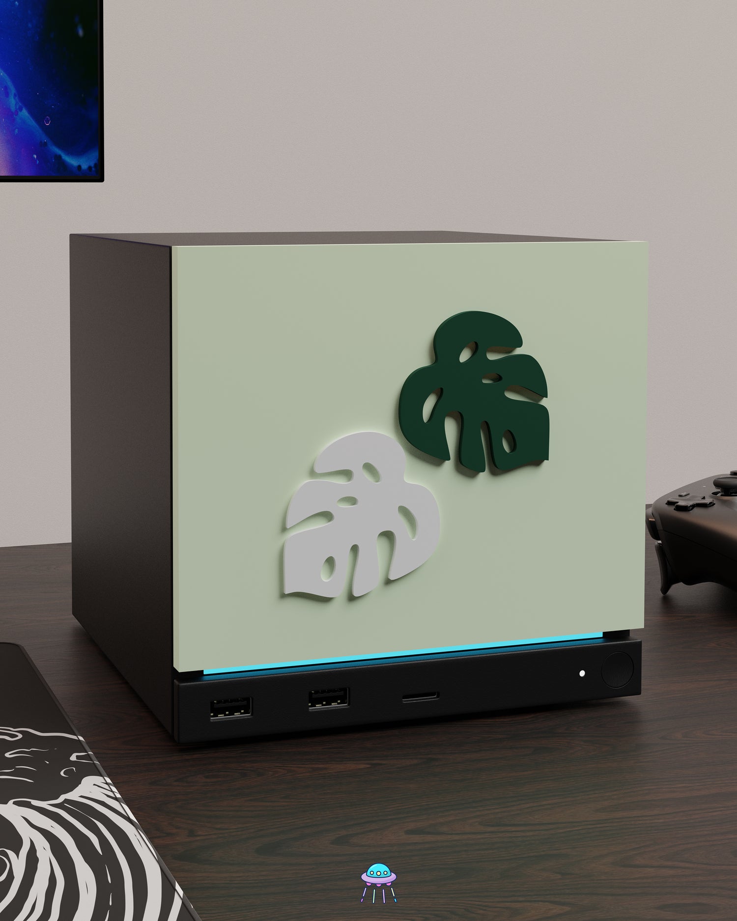 Leafy Valve Steam Machine Faceplate / Face Cover - In Stock