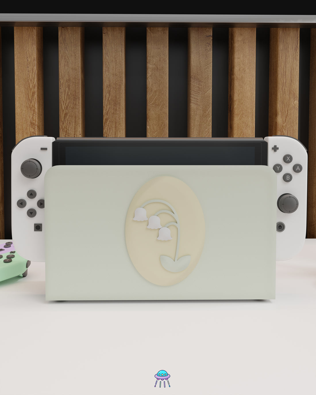 Lily of the Valley Dock Cover for Nintendo Switch – Original Faceplate Design
