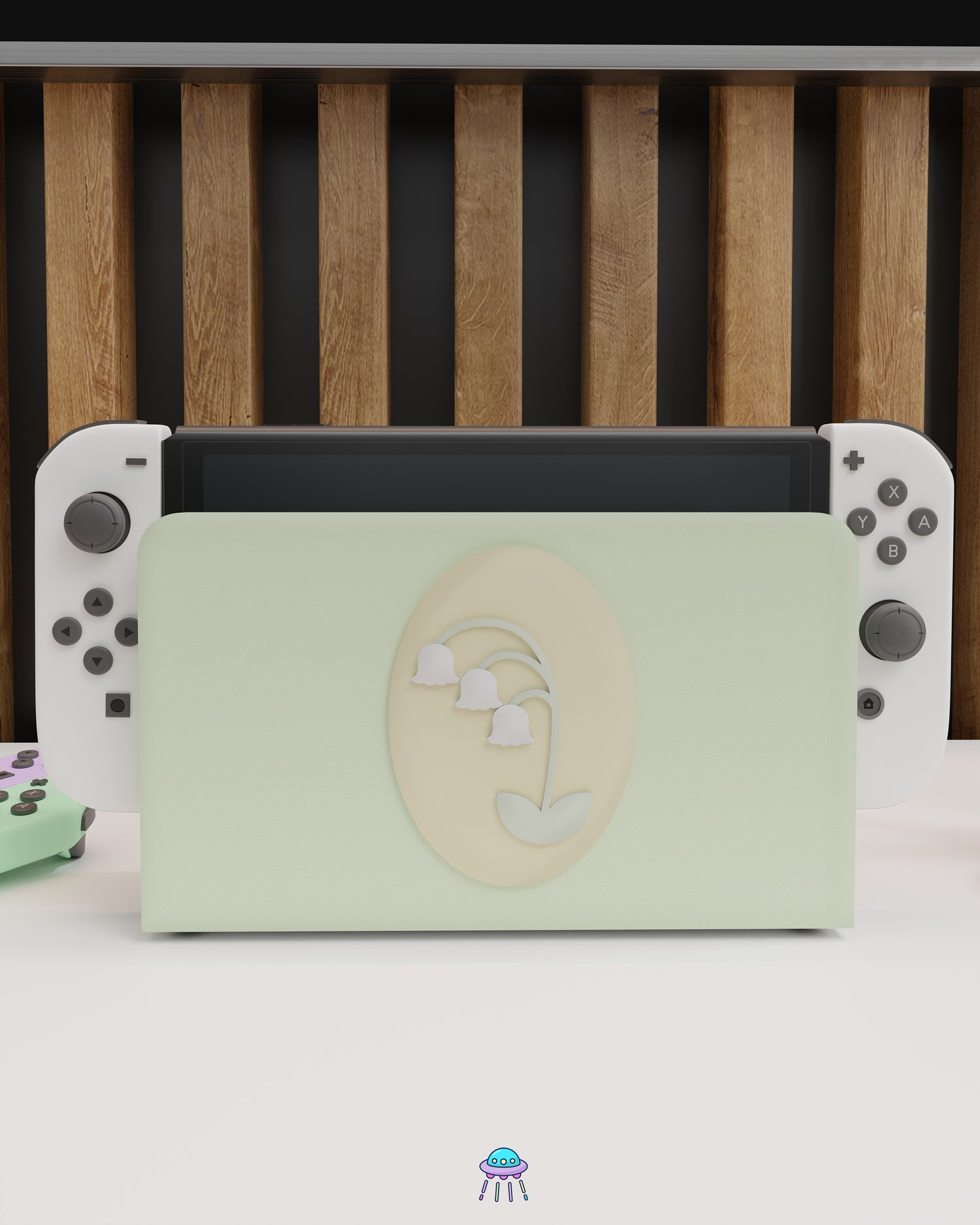 Lily of the Valley Dock Cover for Nintendo Switch – Original Faceplate Design