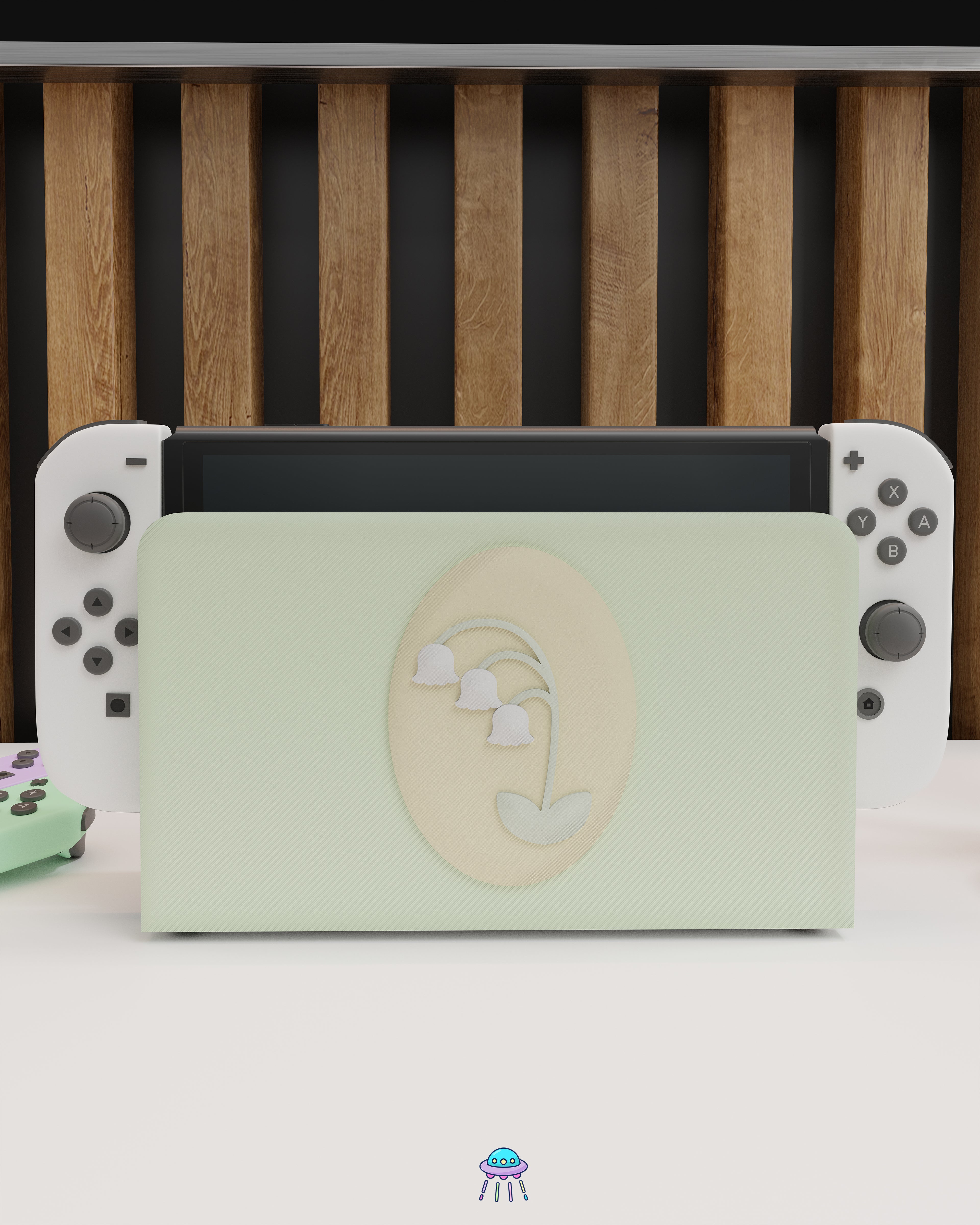 Lily of the Valley Dock Cover for Nintendo Switch – Original Faceplate Design