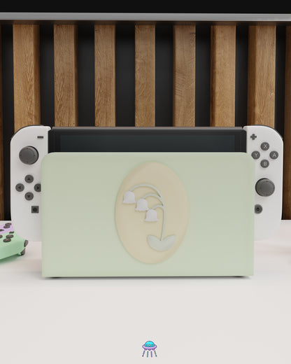 Lily of the Valley Dock Cover for Nintendo Switch – Original Faceplate Design