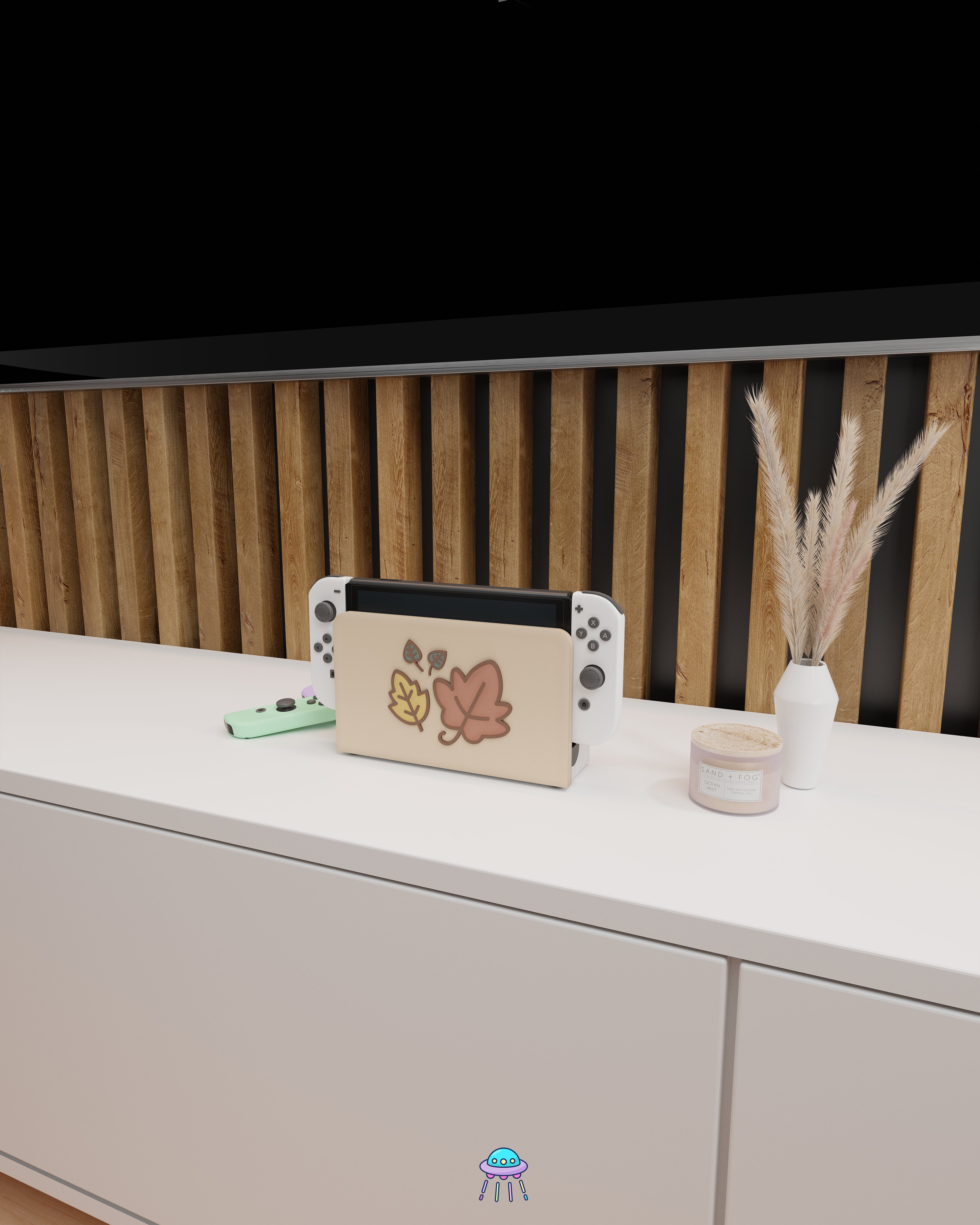 Little Leaves Cover for Nintendo Switch – Original Faceplate Design