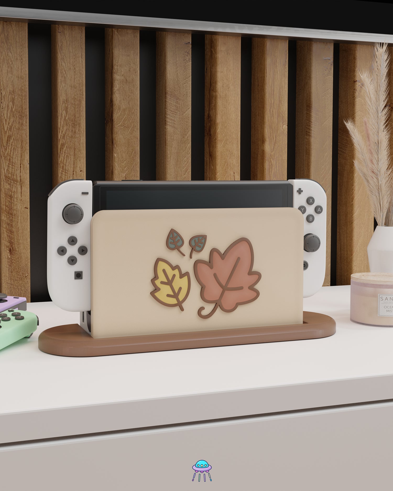 Little Leaves Cover for Nintendo Switch – Original Faceplate Design