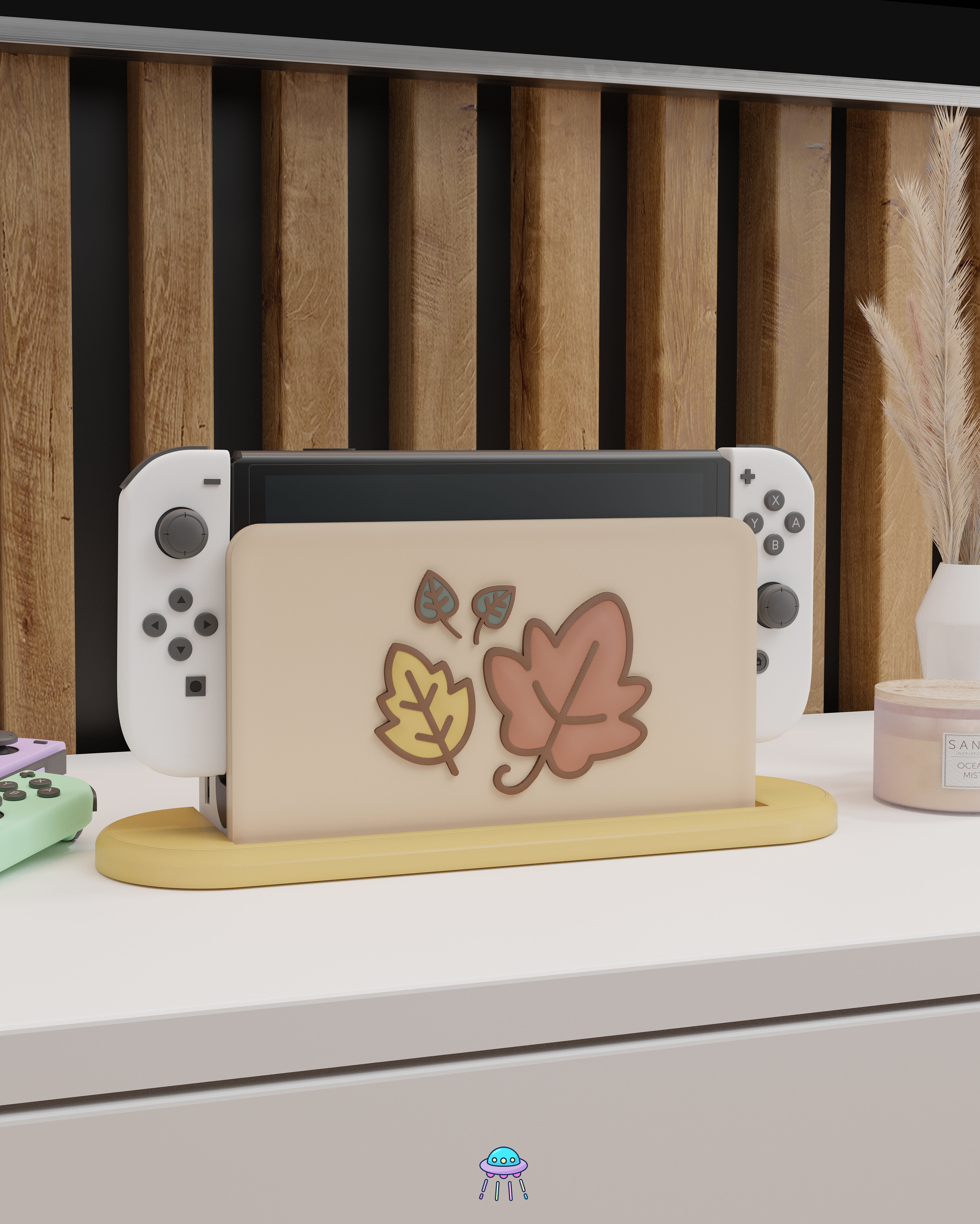 Little Leaves Cover for Nintendo Switch – Original Faceplate Design