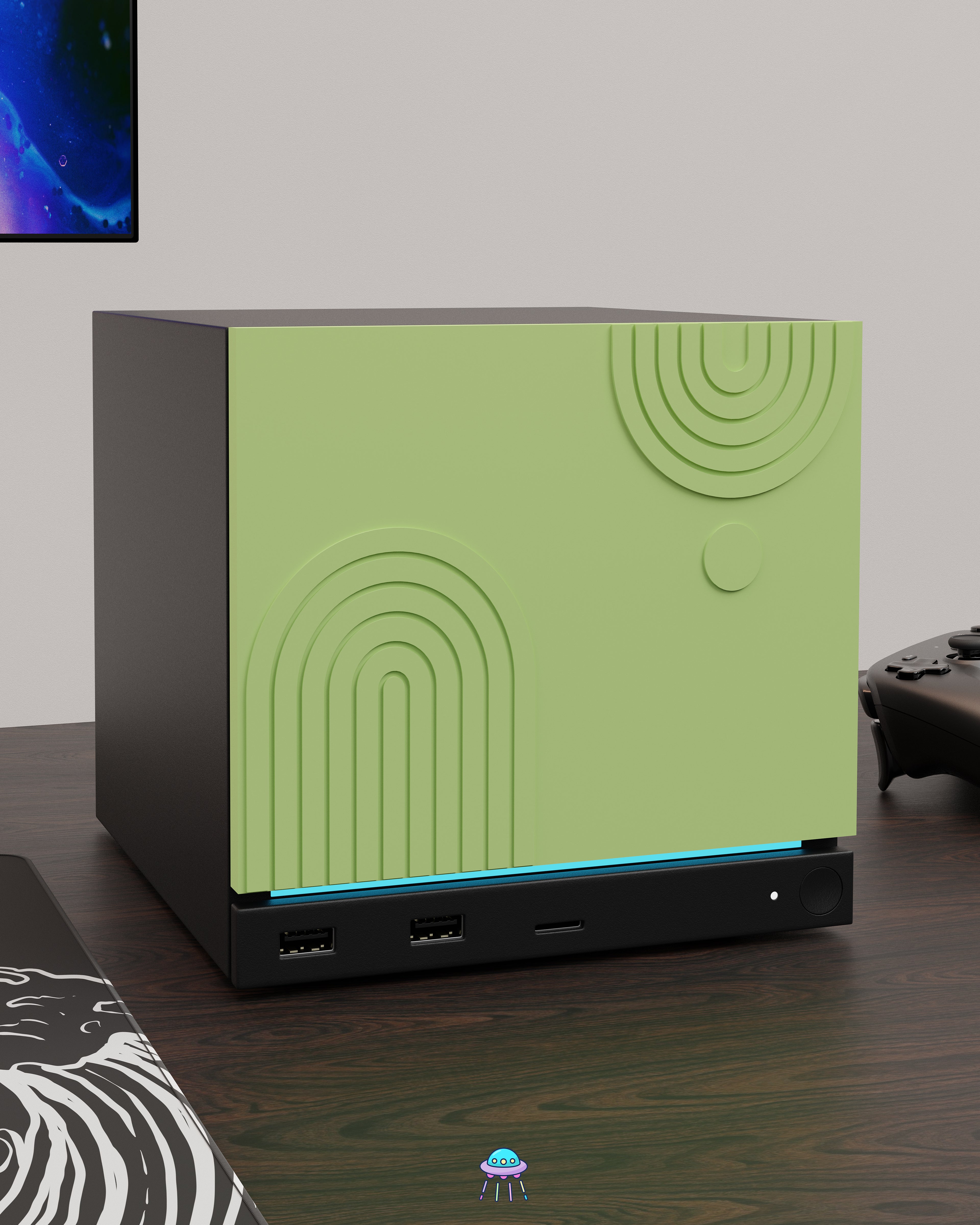 Abstract Valve Steam Machine Faceplate / Face Cover - In Stock