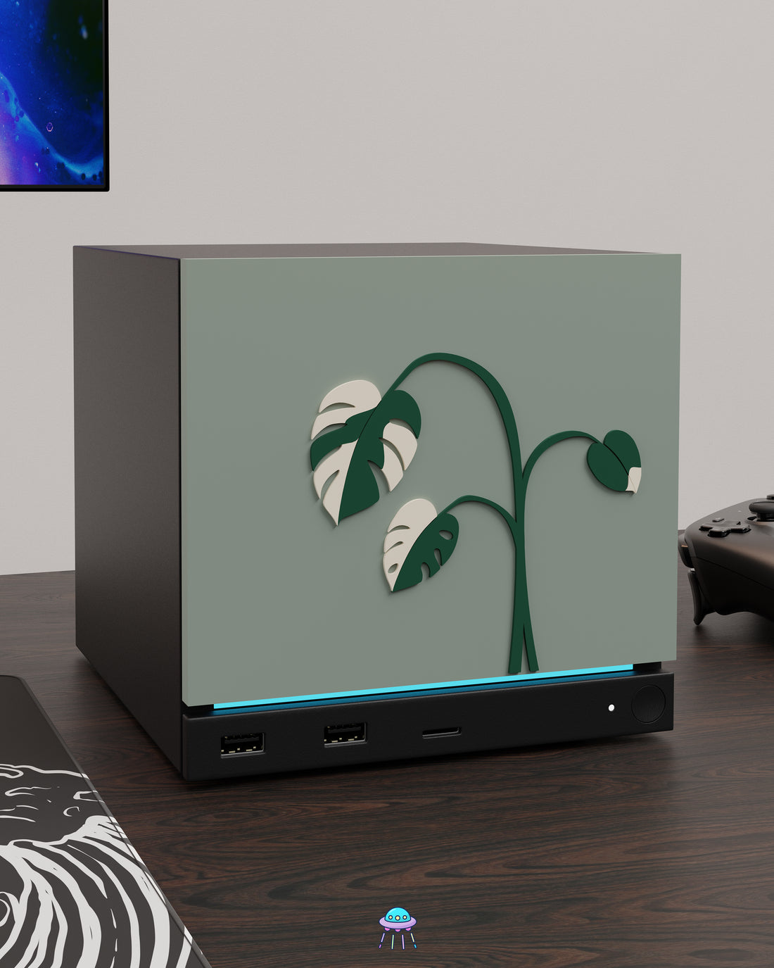 Monstera Albo Valve Steam Machine Faceplate / Face Cover - In Stock