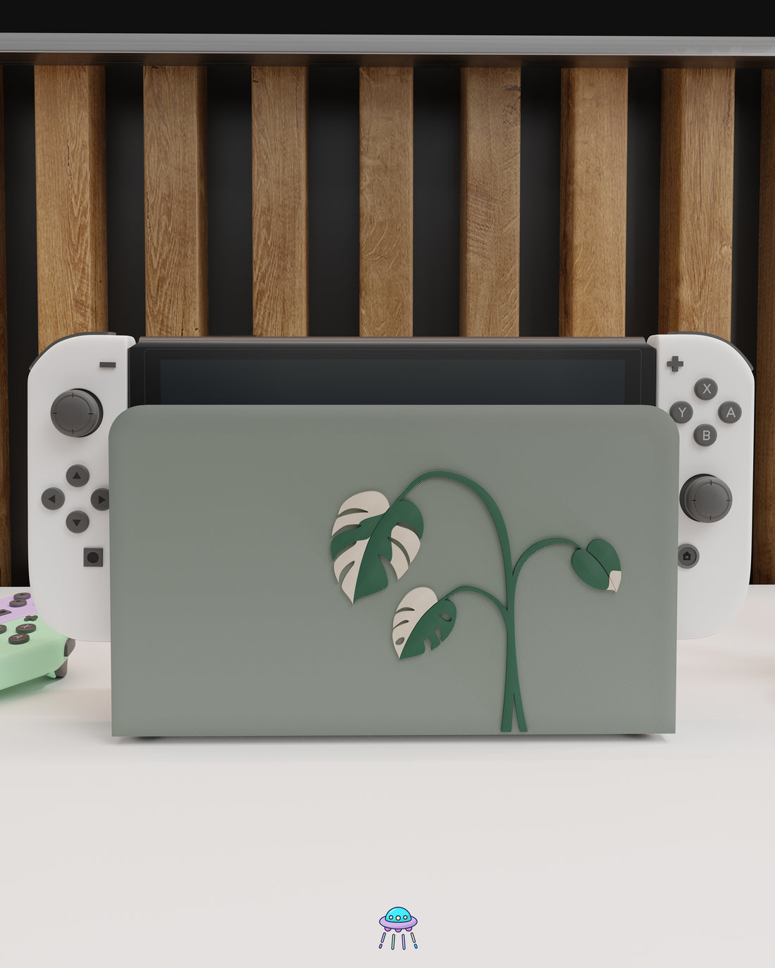 Monstera Albo Cover for Nintendo Switch – Original Faceplate Design
