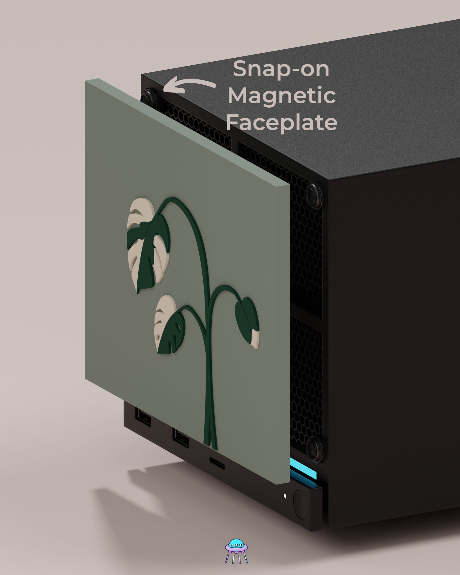 Monstera Albo Valve Steam Machine Faceplate / Face Cover - In Stock